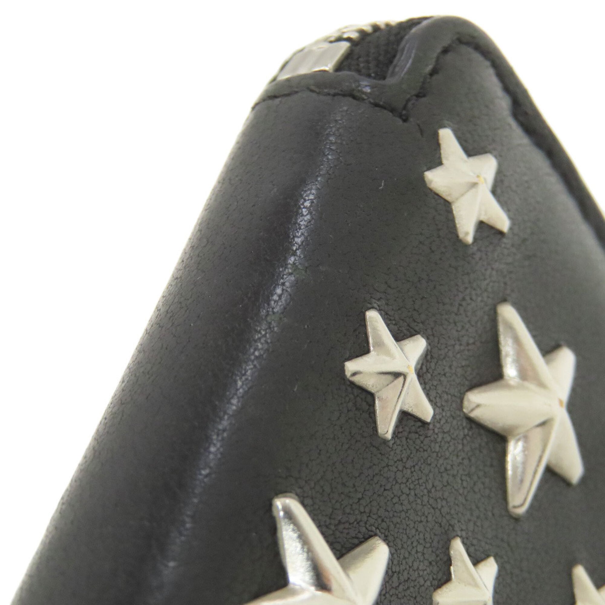Jimmy Choo Black Leather Coin Purse/Coin Case (Pre-Owned)