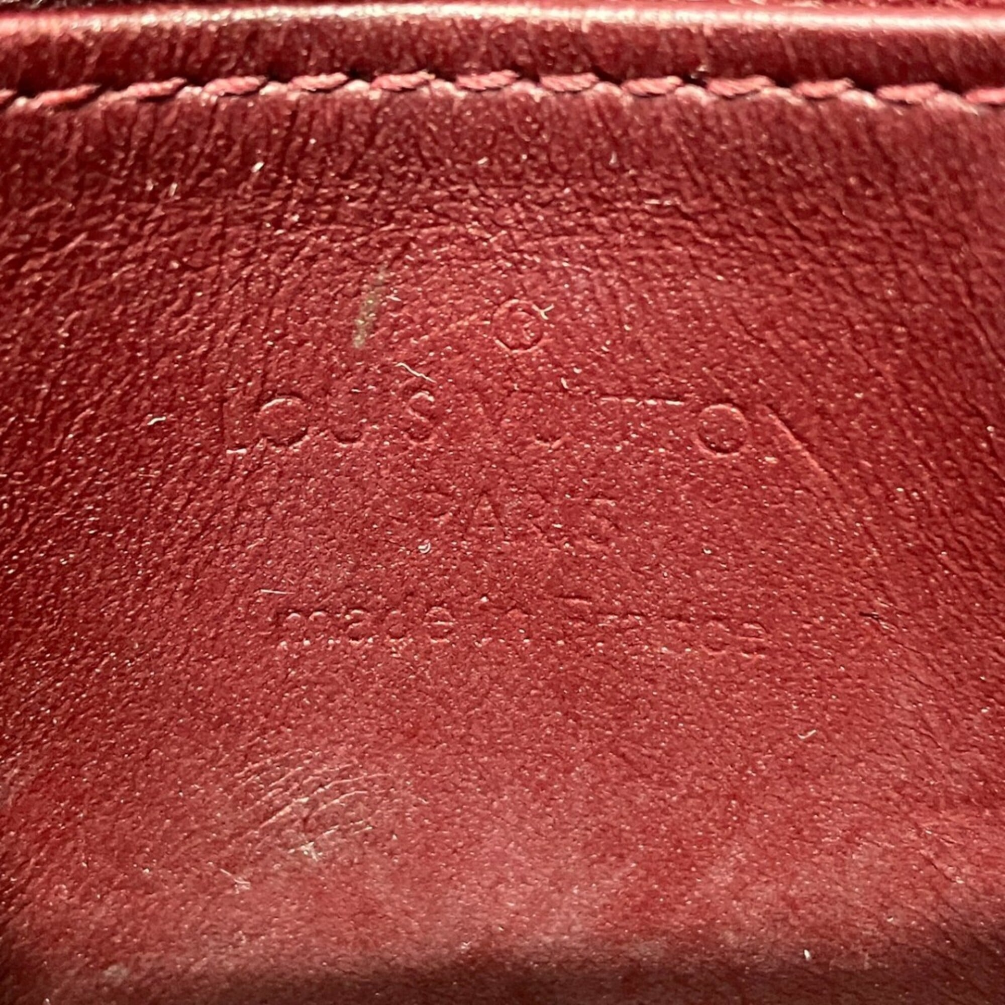 Louis Vuitton Bordeaux Leopard Rouge Fauviste Patent Leather Coin Purse/Coin Case (Pre-Owned)