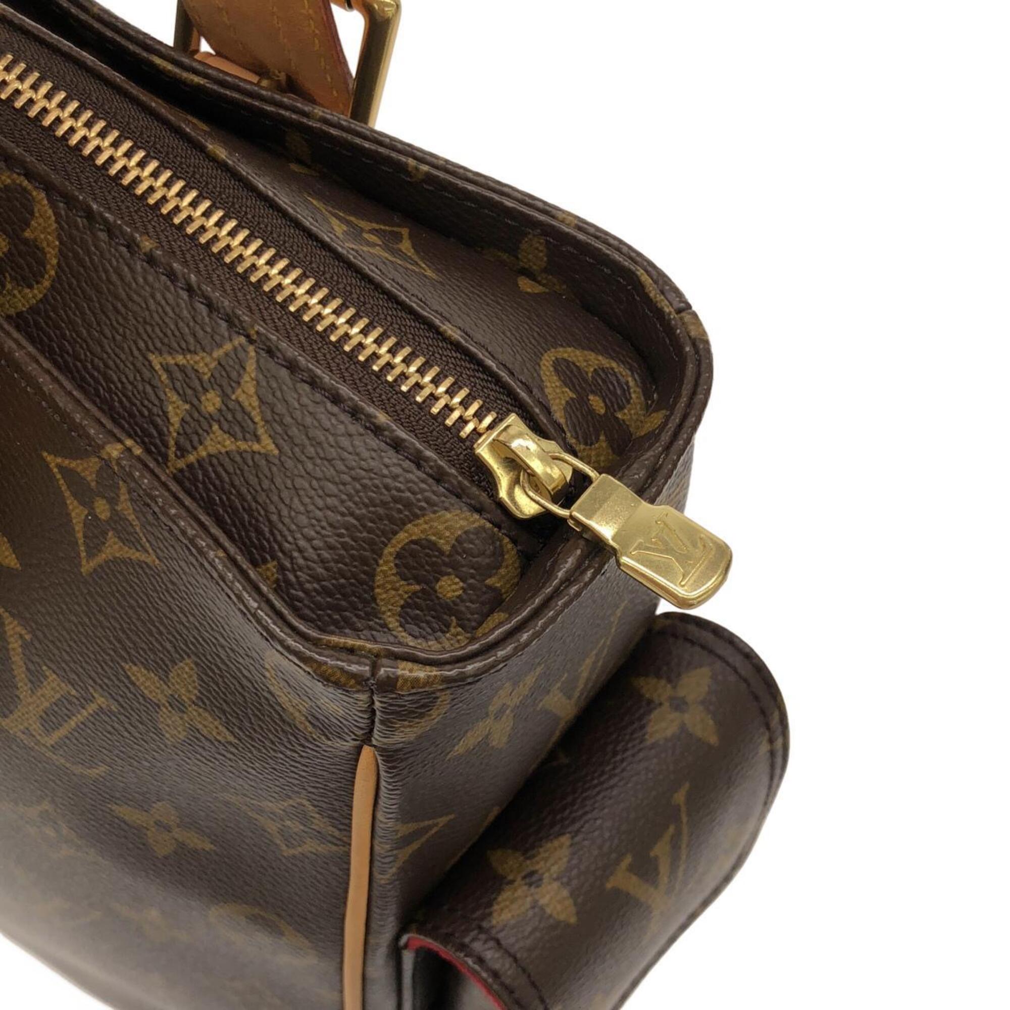 Louis Vuitton Marron Coated Canvas Handbag (Pre-Owned)