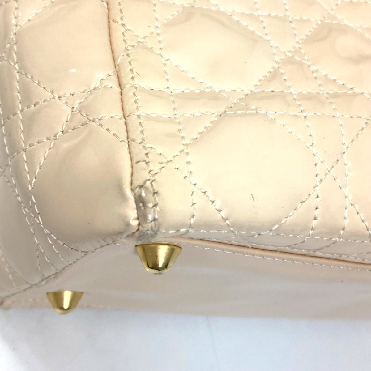 Christian Dior Beige Leather Handbag (Pre-Owned)