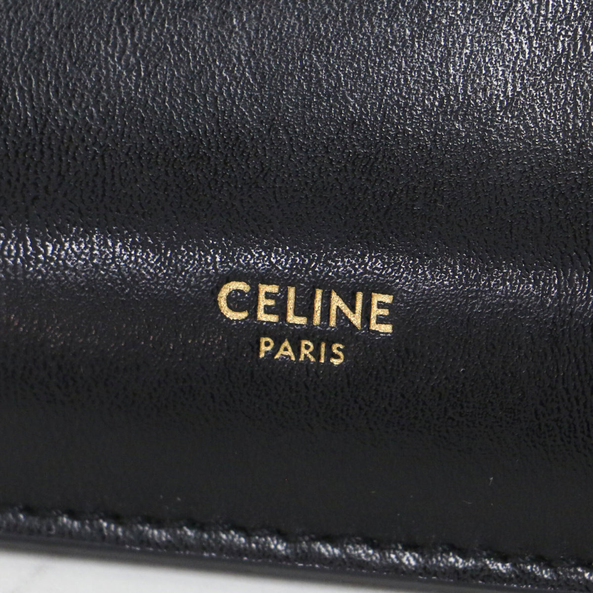 Celine Black Leather Handbag Tote Bag (Pre-Owned)