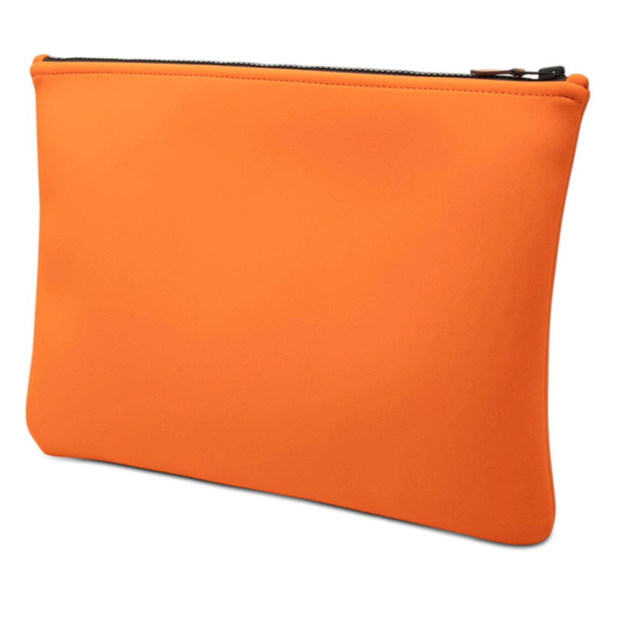 Hermes Orange Polyamide Clutch Bag Handbag Pouch (Pre-Owned)