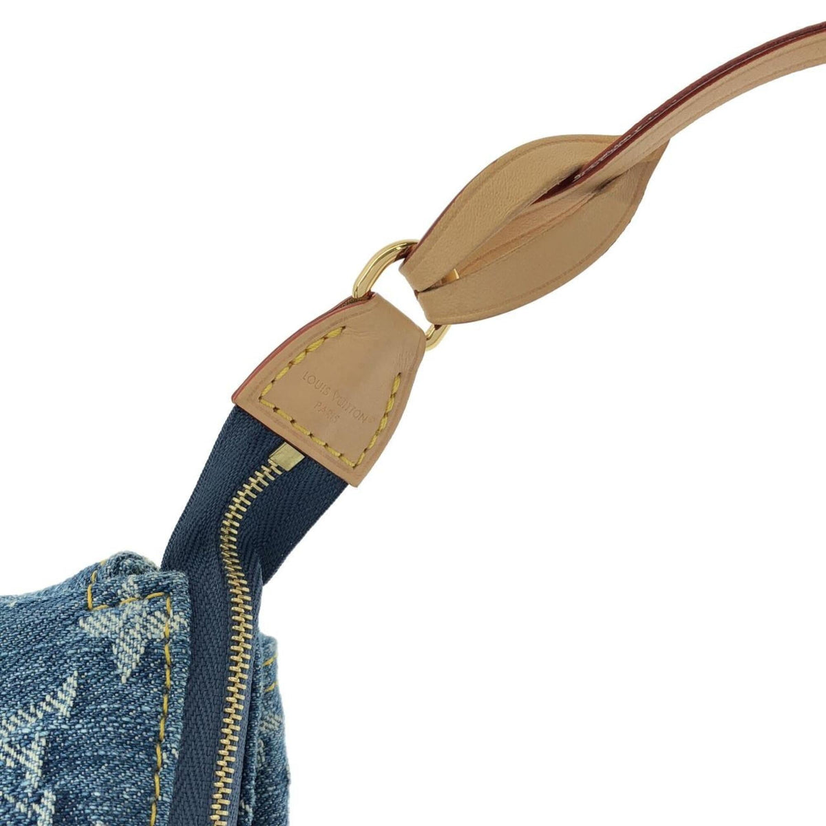 Louis Vuitton Blue Denim Canvas Handbag Pochette (Pre-Owned)