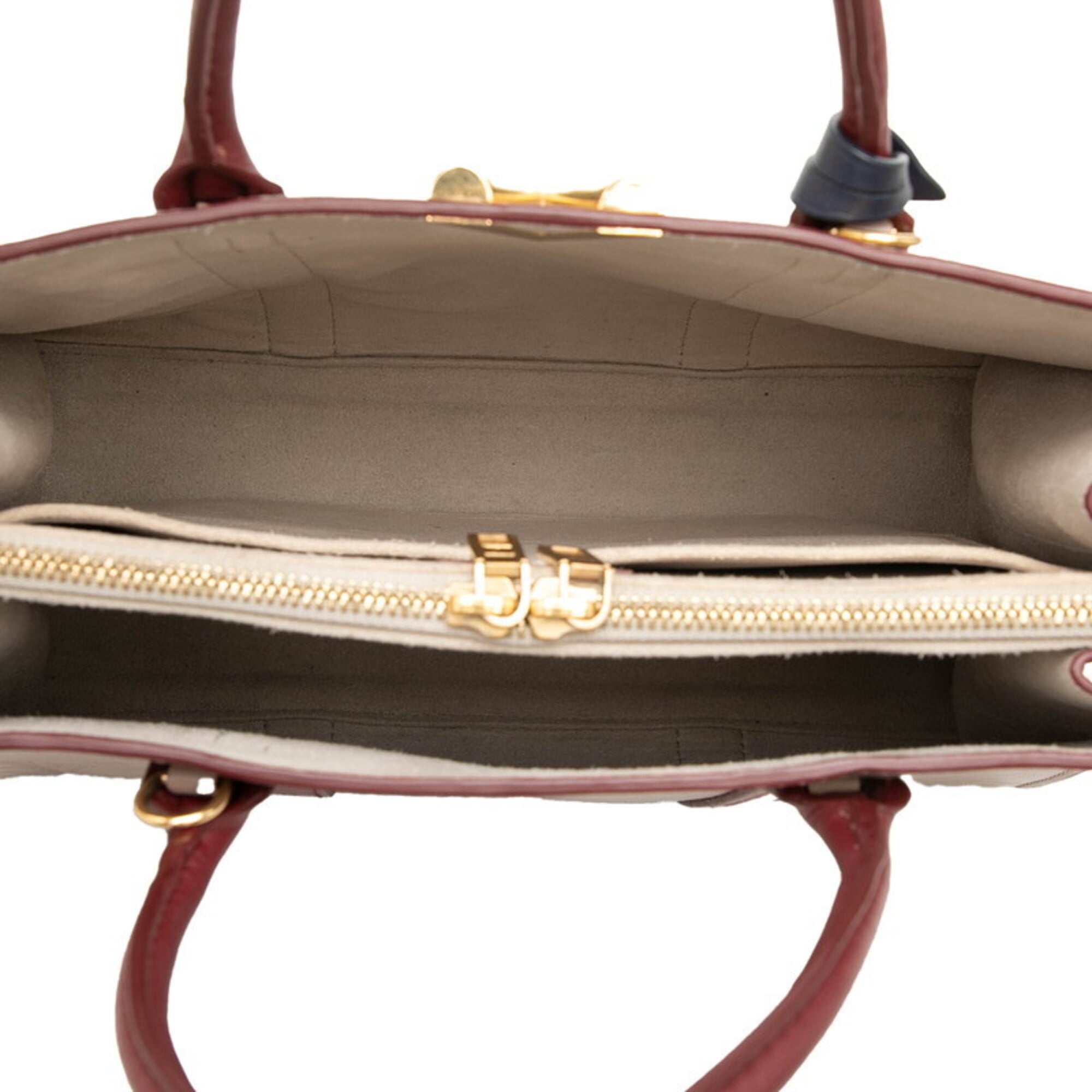 Louis Vuitton Monogram Bordeaux Mastic Raisin Leather Shoulder Bag Tote Bag (Pre-Owned)