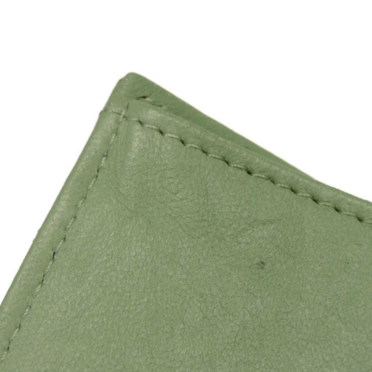 Chanel Light Green Rhinestone Wallet (Tri-Fold) (Pre-Owned)