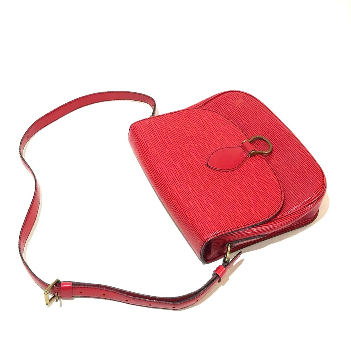 Louis Vuitton Red Leather Shoulder Bag (Pre-Owned)