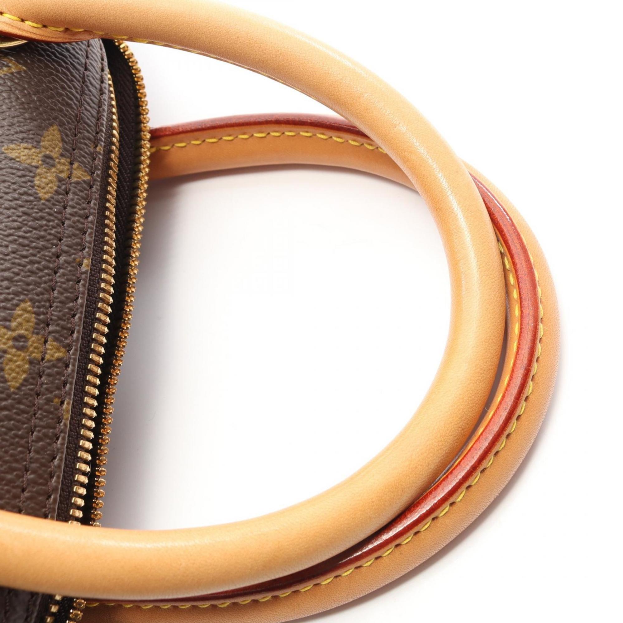Louis Vuitton Monogram Brown Coated Canvas Leather Handbag (Pre-Owned)