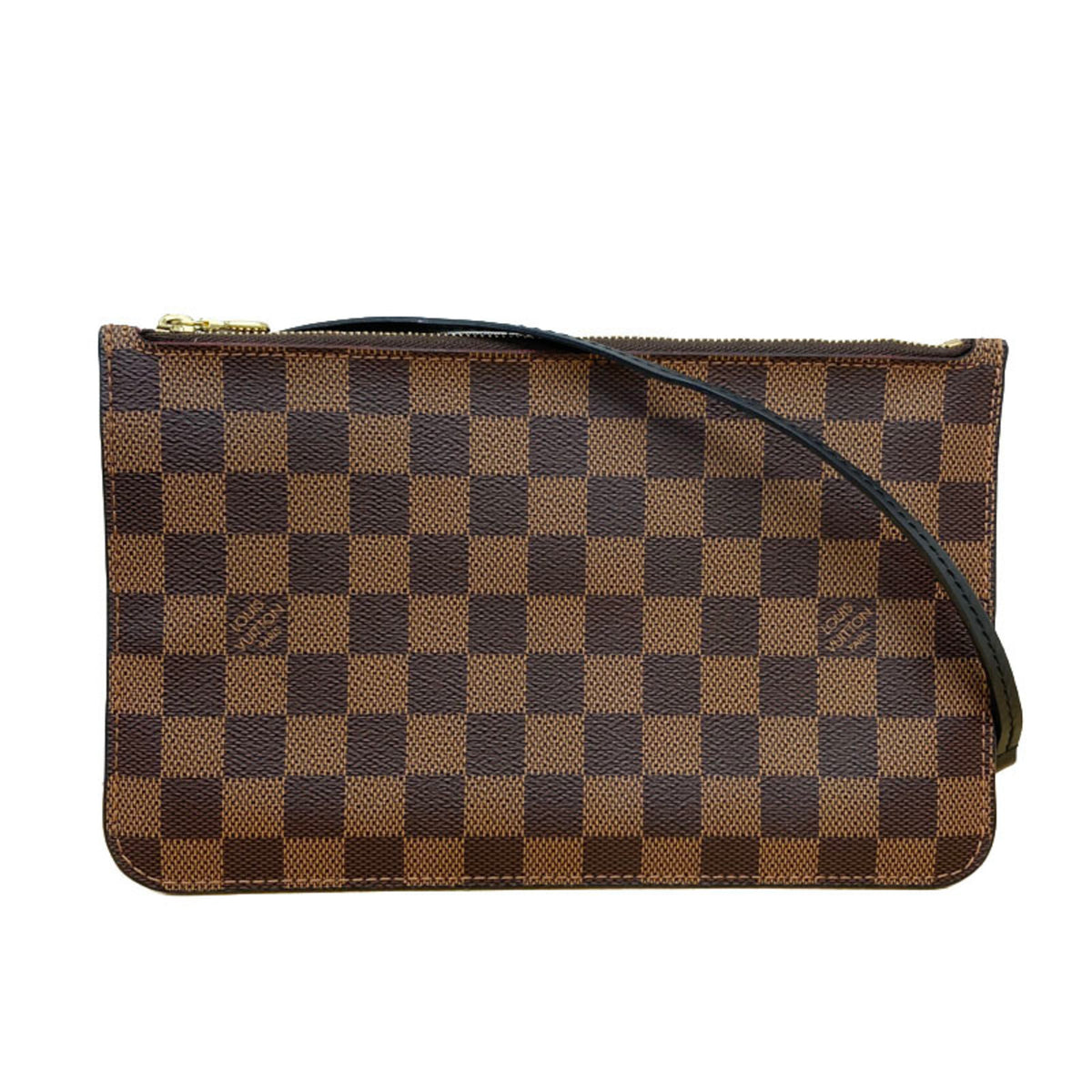 Louis Vuitton Damier Brown Pvc Leather Pouch Shoulder Bag Tote Bag (Pre-Owned)