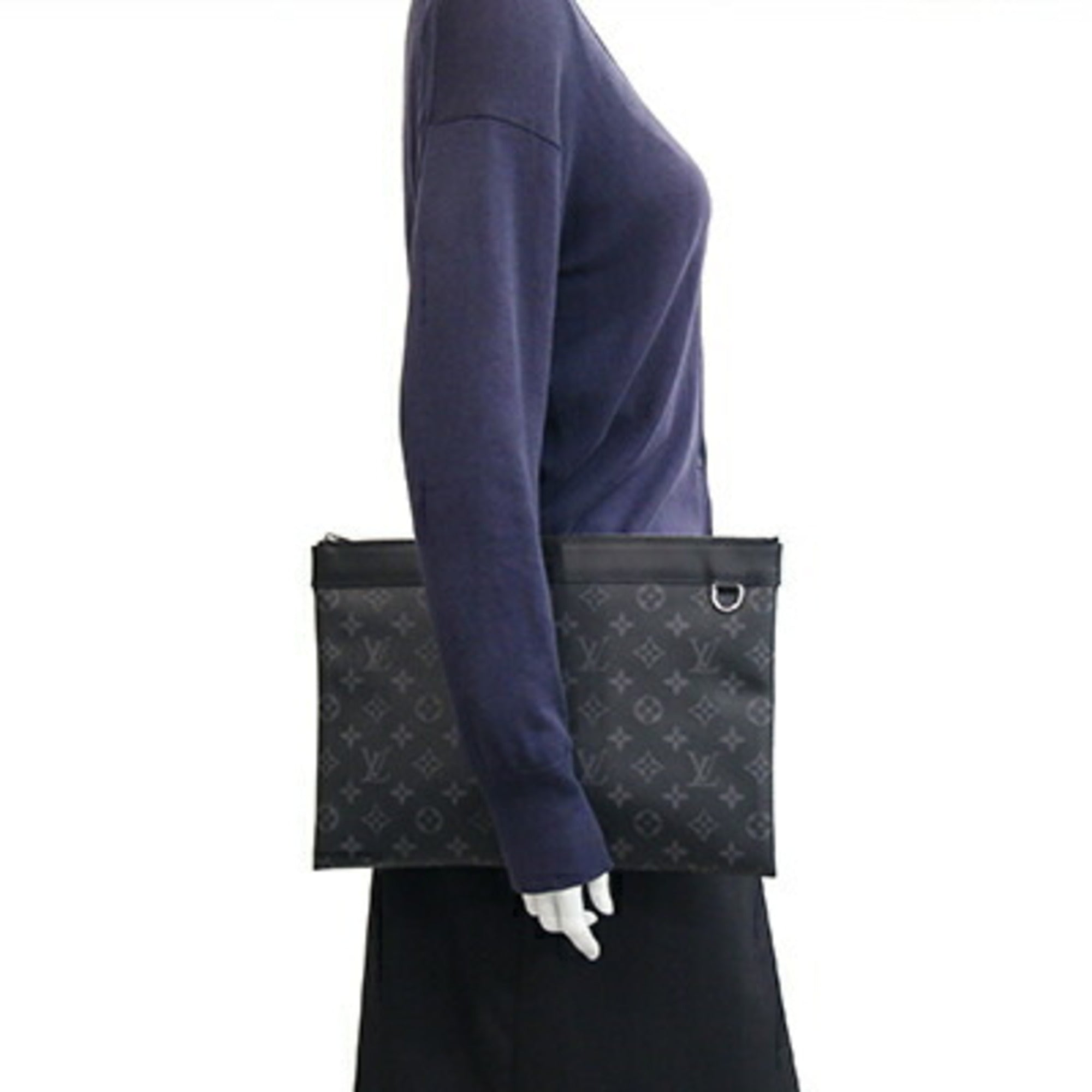 Louis Vuitton Monogram Eclipse Monogram Eclipse Monogram Eclipse Clutch Bag Pochette (Pre-Owned)