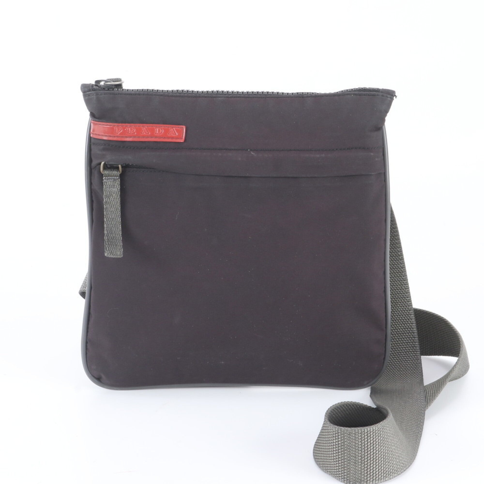 Pradasports Black Messenger Bag Shoulder Bag Tote Bag (Pre-Owned)