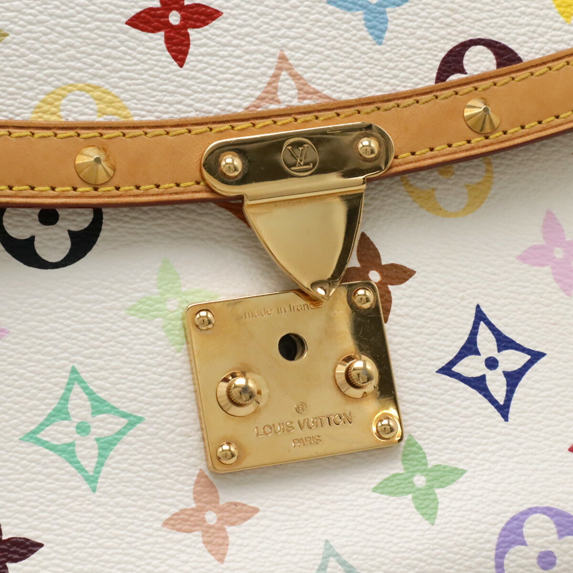 Louis Vuitton Blanc Monogram Canvas Pvc Coated Canvas Shoulder Bag (Pre-Owned)