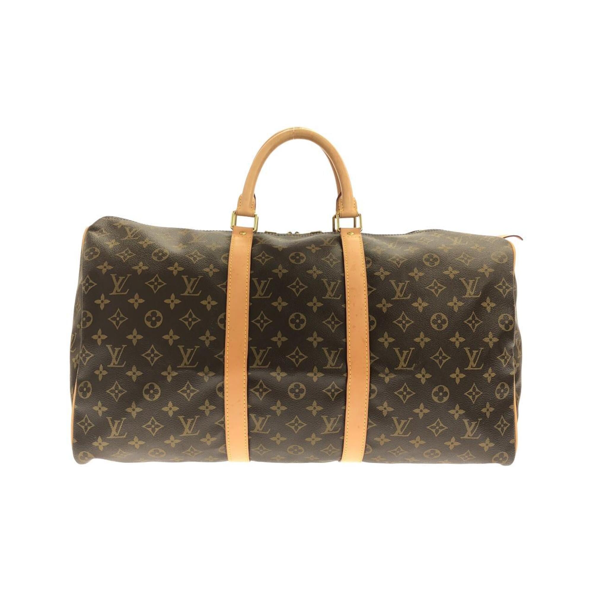 Louis Vuitton Marron Coated Canvas Boston Bag (Pre-Owned)