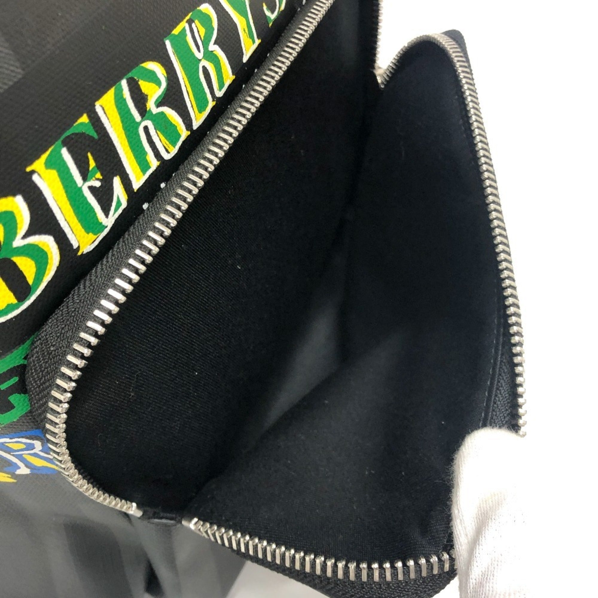 Burberry Gray Multi-Color Pvc Backpack (Pre-Owned)