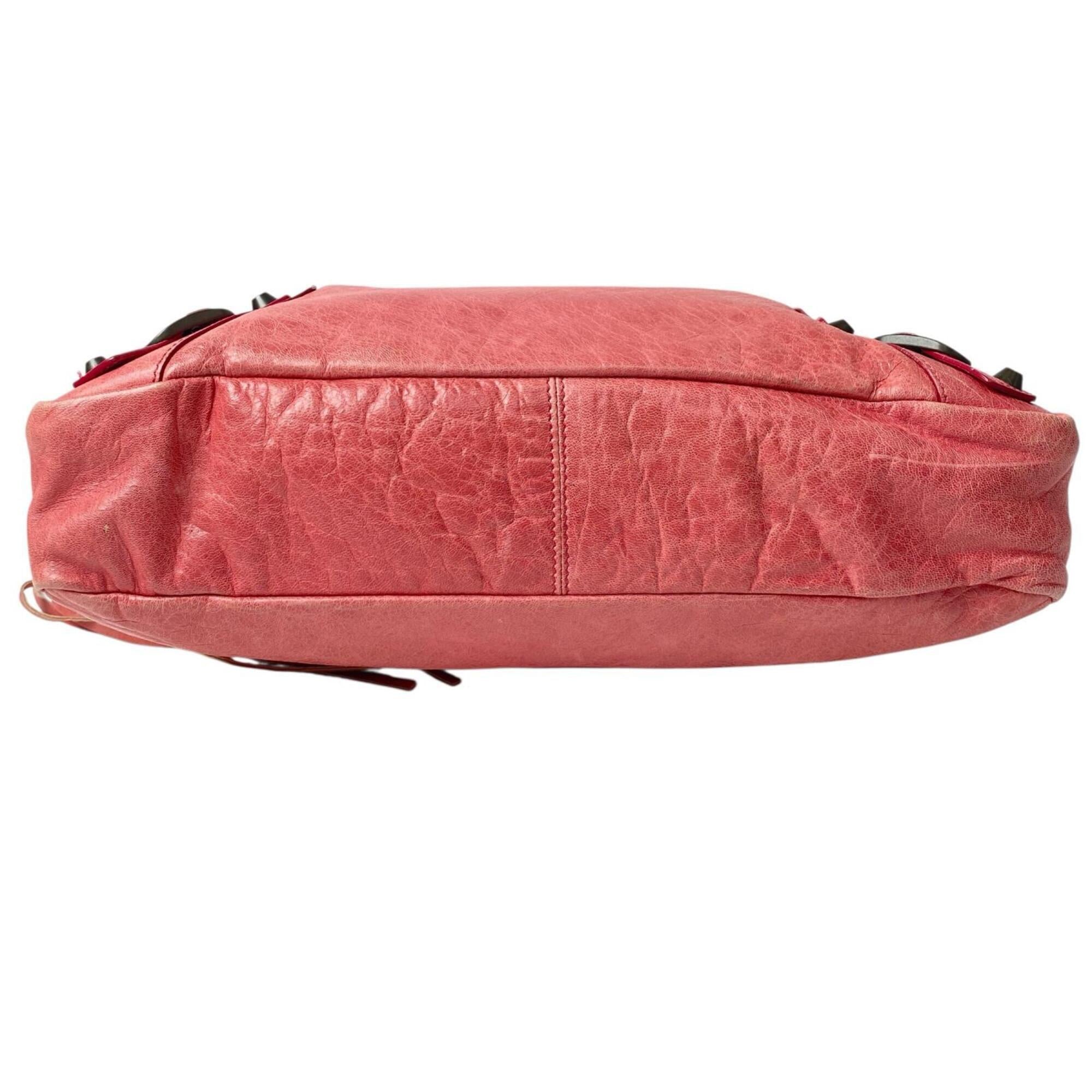 Balenciaga Pink Leather Handbag Shoulder Bag (Pre-Owned)