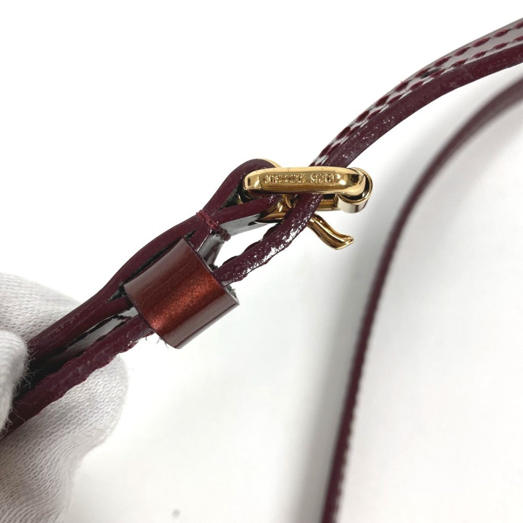 Louis Vuitton Purple Rouge Fauviste Monogram Vernis Canvas Clutch Bag Shoulder Bag (Pre-Owned)
