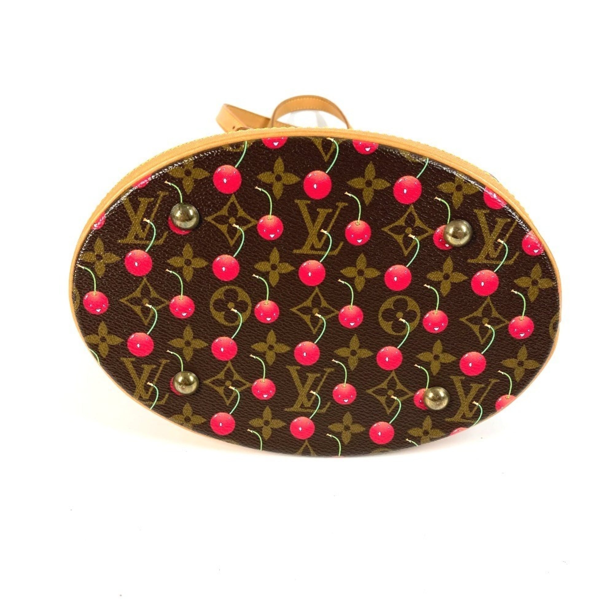 Louis Vuitton Monogram Cherry Brown Monogram Cherry Red Color Shoulder Bag Tote Bag (Pre-Owned)