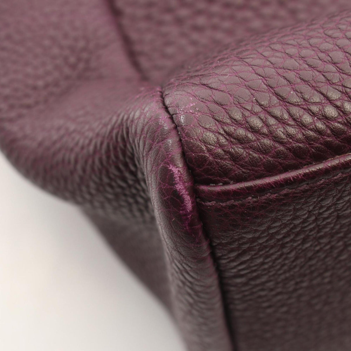 Hermes Purple Raisin Togo Leather Leather Handbag Tote Bag (Pre-Owned)