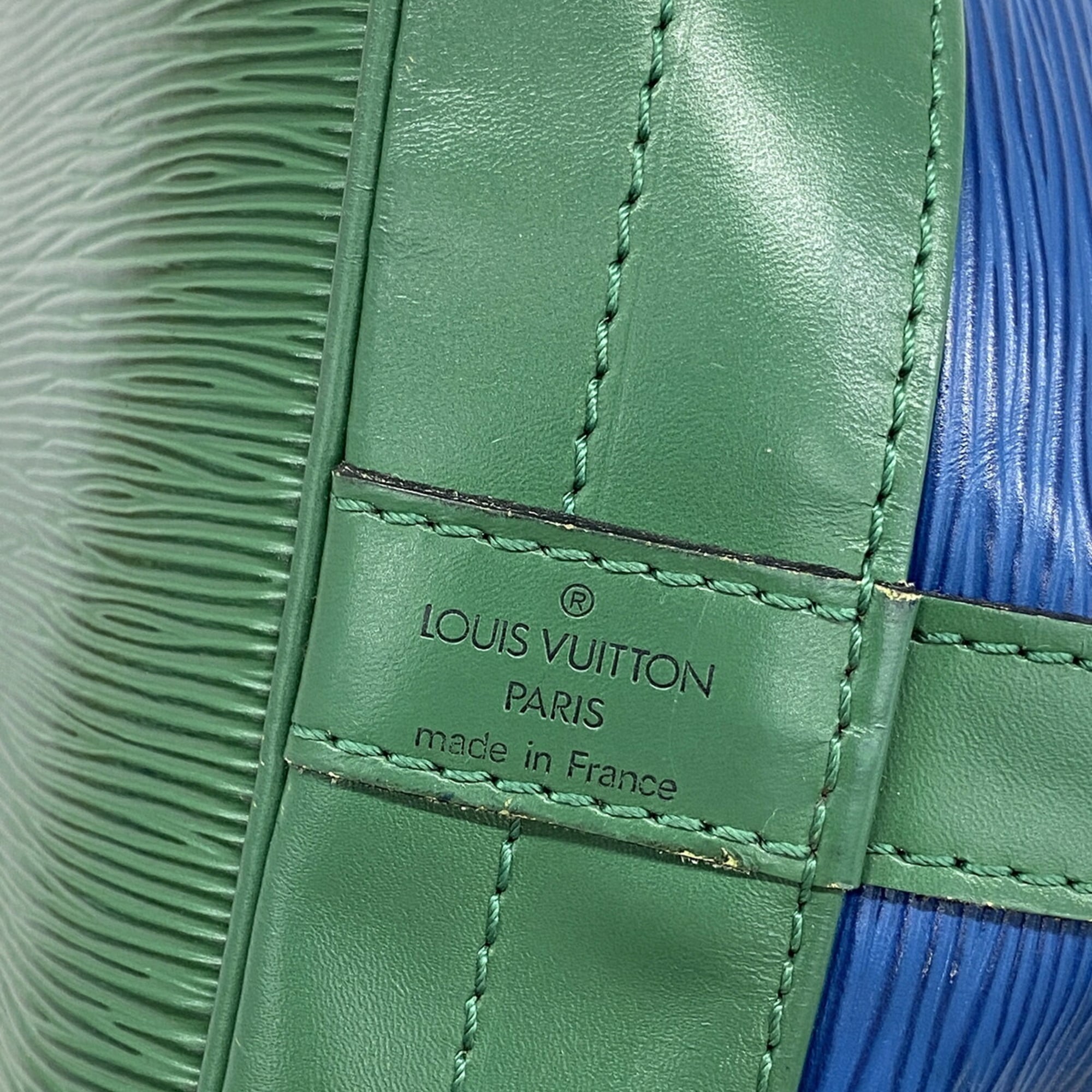 Louis Vuitton Borneo Green Toledo Blue Shoulder Bag (Pre-Owned)