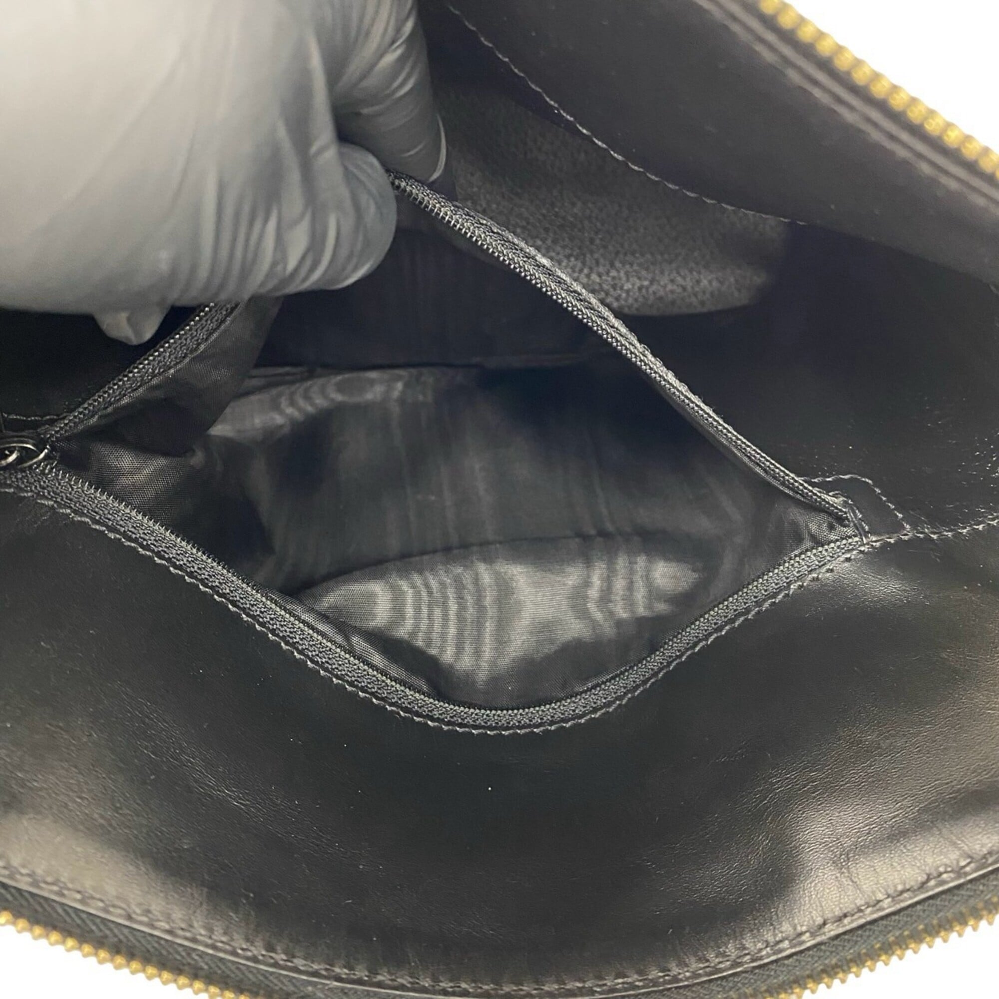 Celine Black Brown Leather Pvc Shoulder Bag (Pre-Owned)