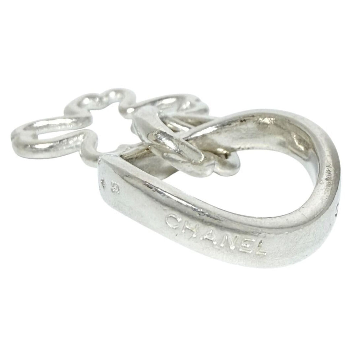 Chanel Silver Silver 925 Band Ring (Pre-Owned)