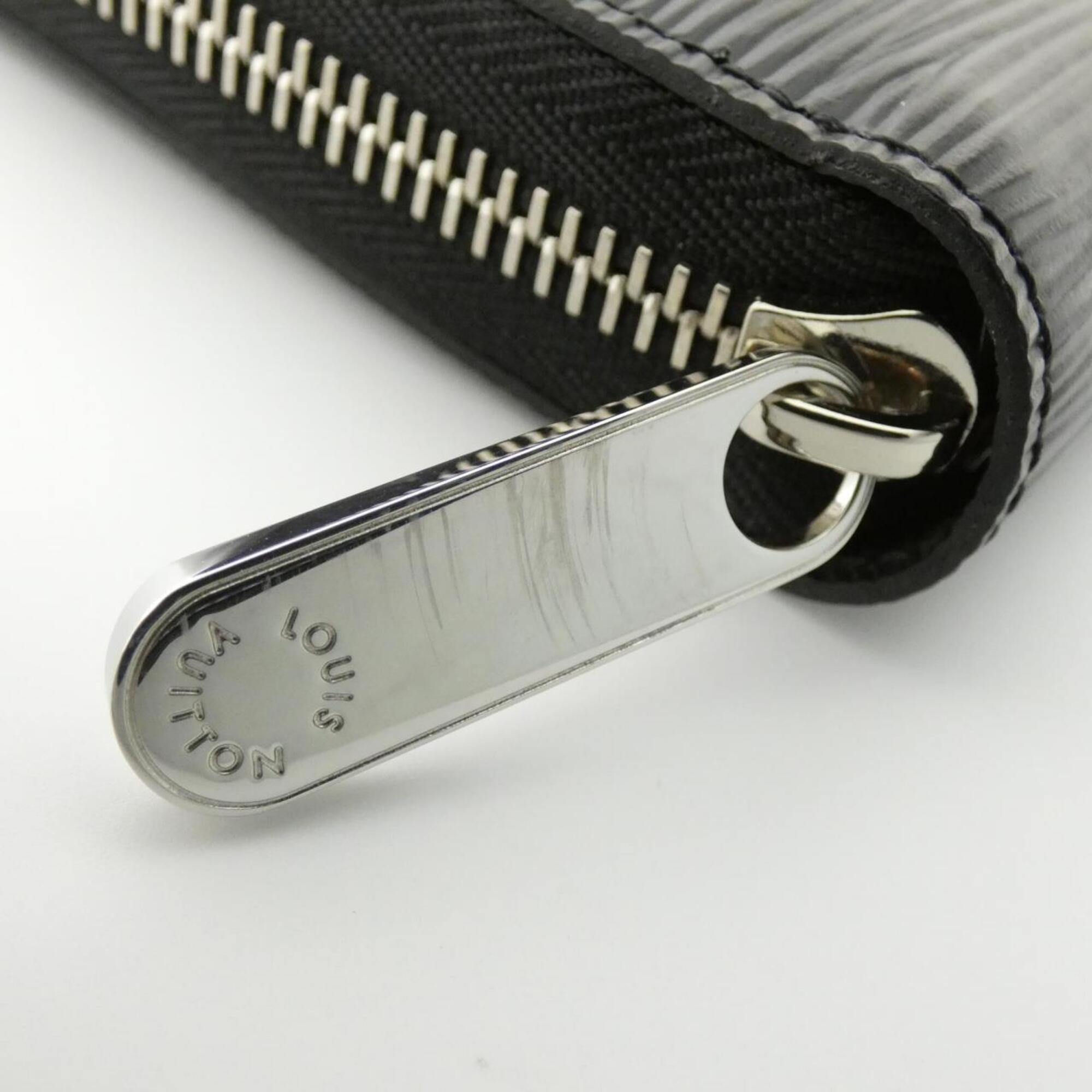 Louis Vuitton Black Leather Long Wallet (Bi-Fold) (Pre-Owned)