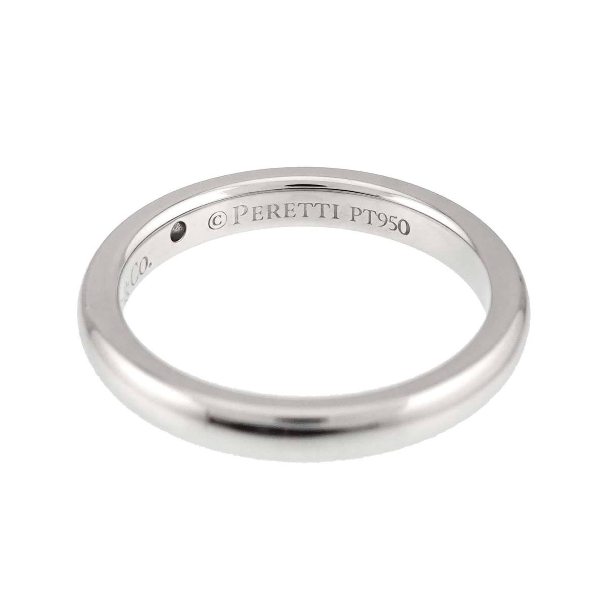 Tiffany Platinum Platinum 950 Band Ring (Pre-Owned)