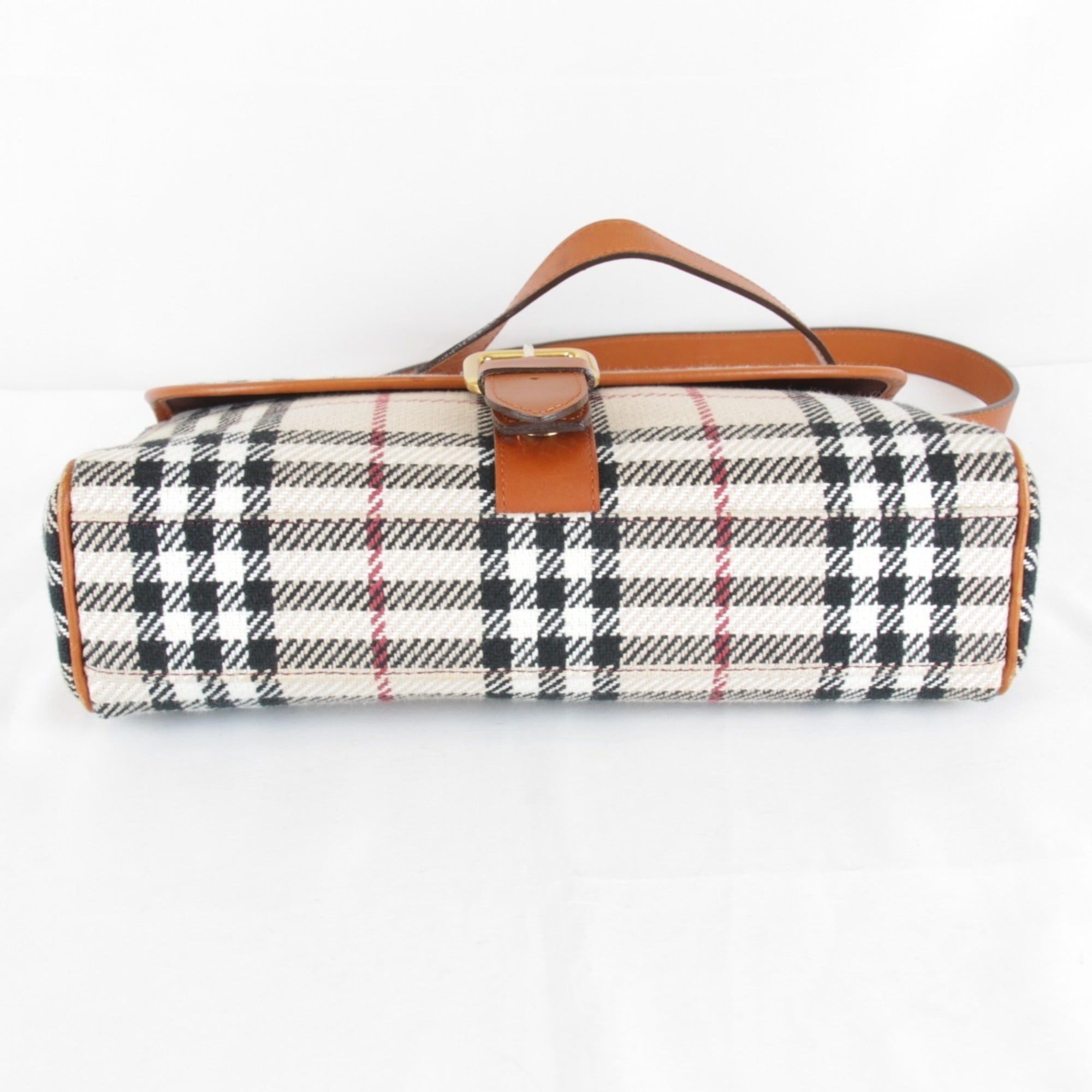 Burberry Beige Canvas Shoulder Bag (Pre-Owned)