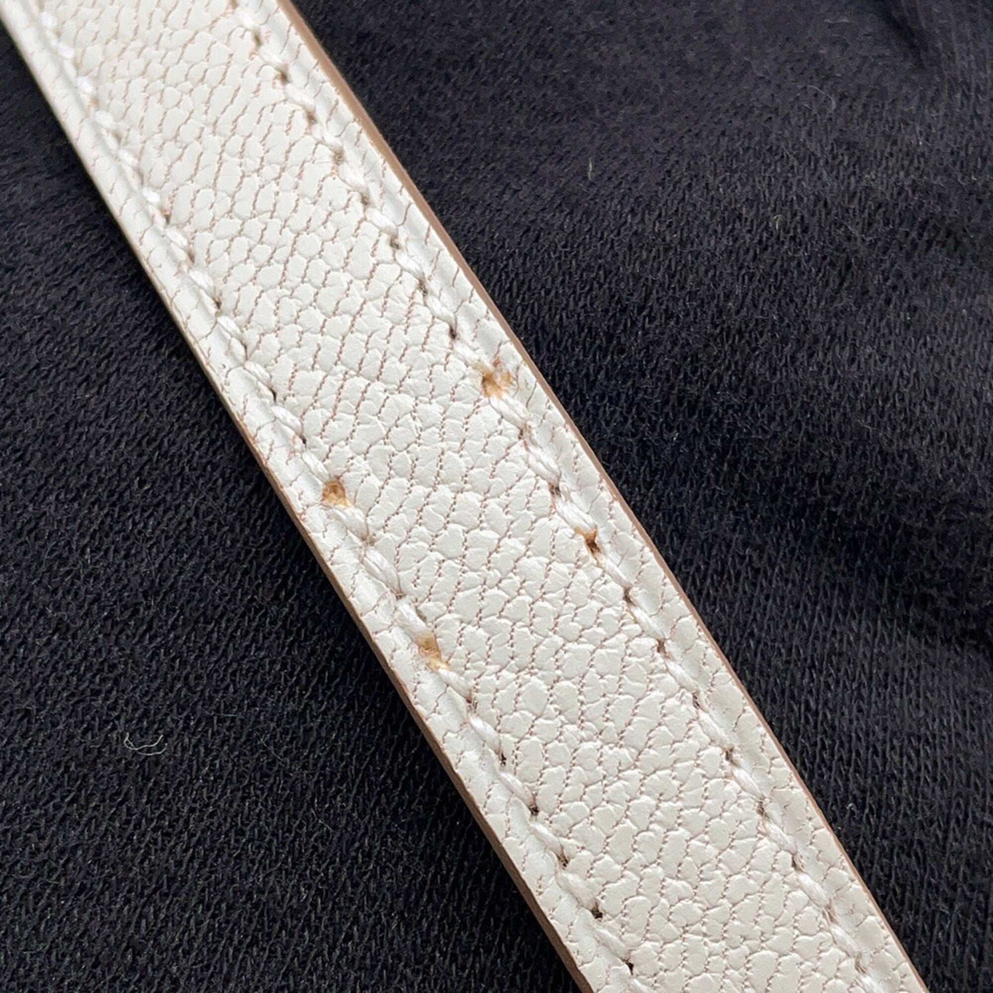 Hermes Ivory Chevre Myzore Leather Handbag (Pre-Owned)