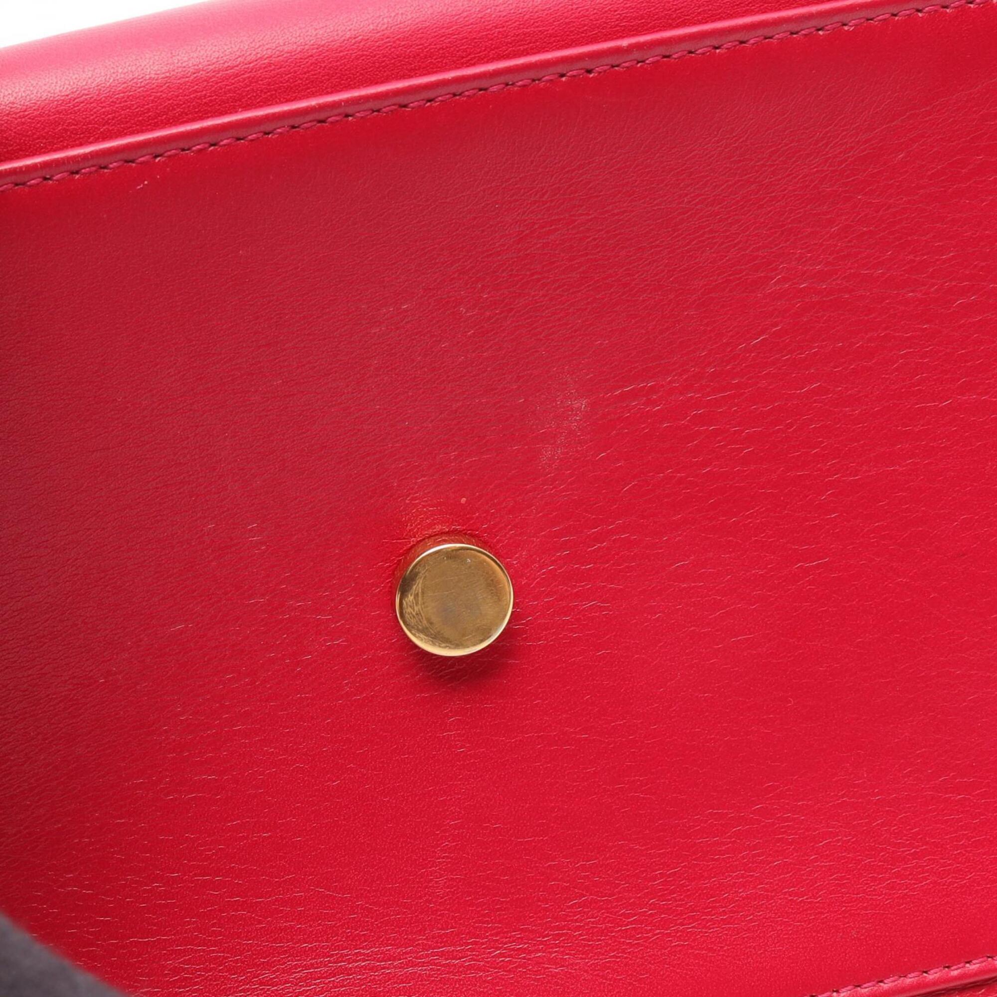 Yves Saint Laurent Pink Leather Handbag Tote Bag (Pre-Owned)