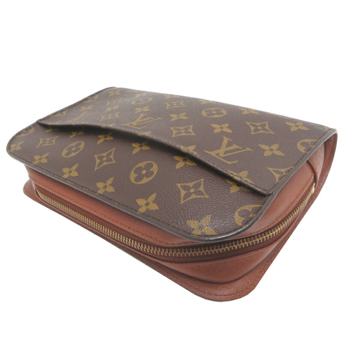 Louis Vuitton Brown Monogram Monogram Clutch Bag (Pre-Owned)