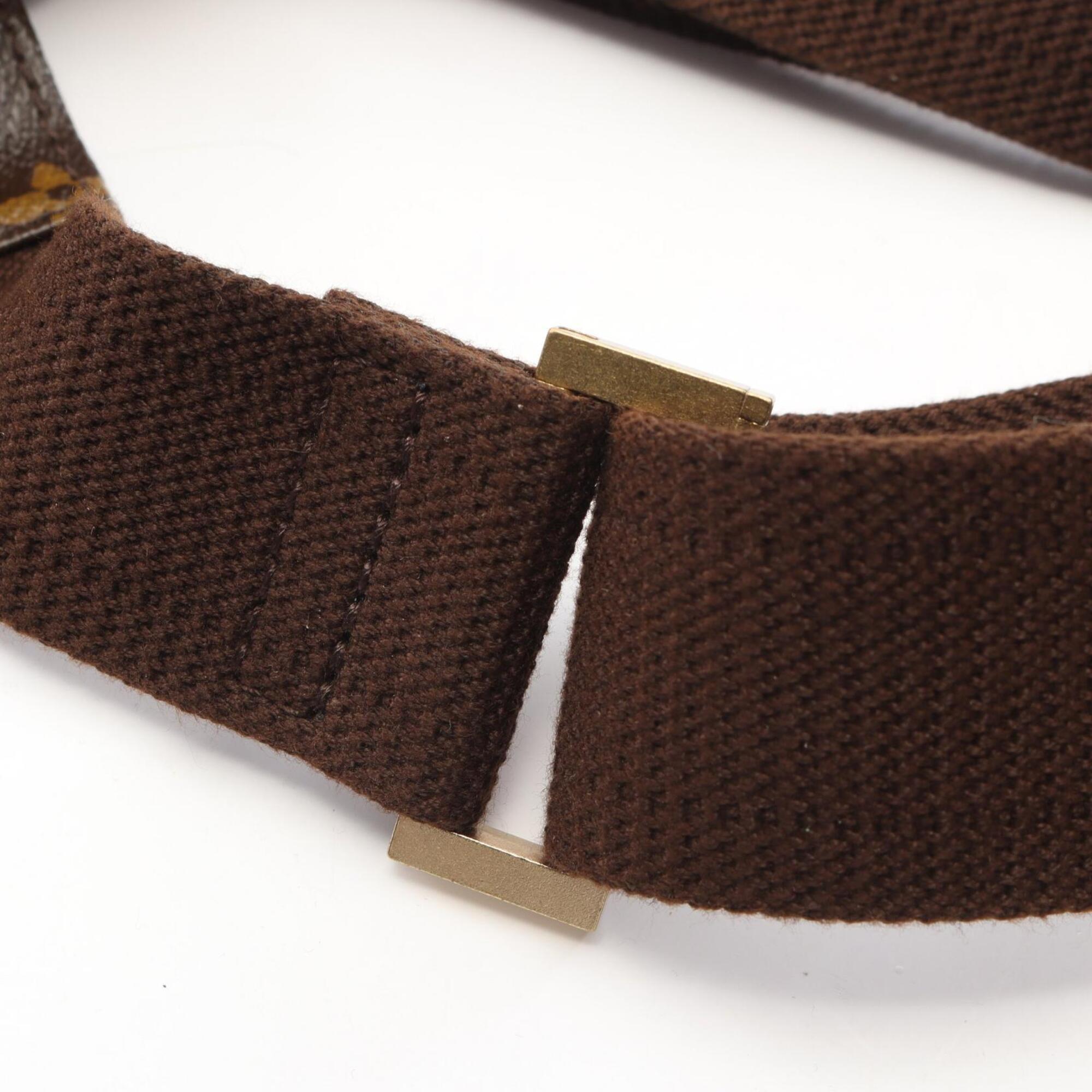Louis Vuitton Brown Coated Canvas Leather Fanny Pack Handbag (Pre-Owned)