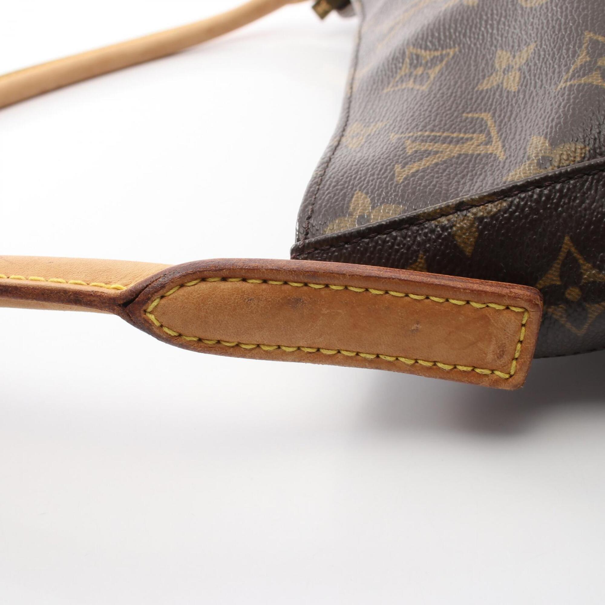 Louis Vuitton Brown Pvc Leather Handbag Shoulder Bag (Pre-Owned)