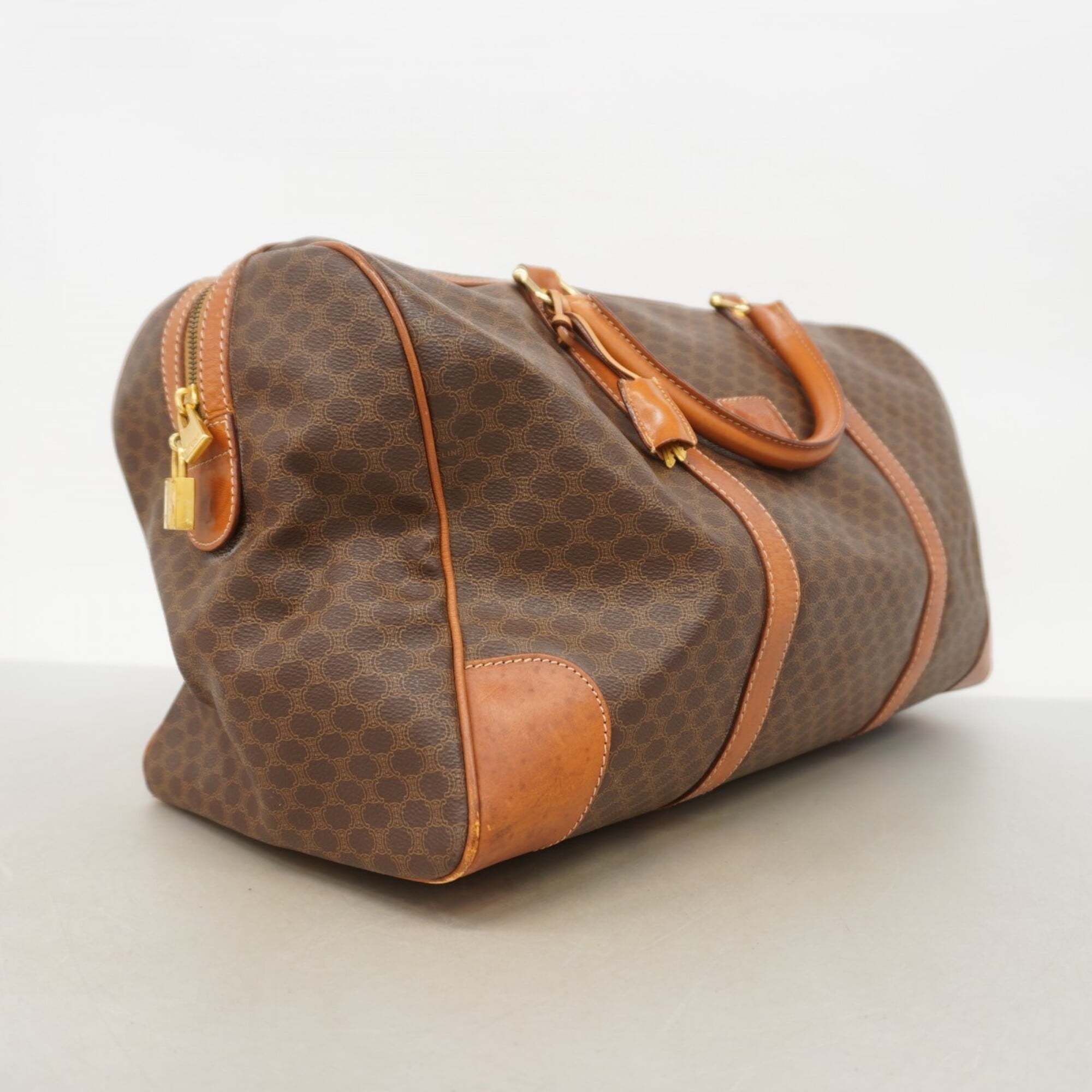 Celine Brown Pvc Boston Bag (Pre-Owned)