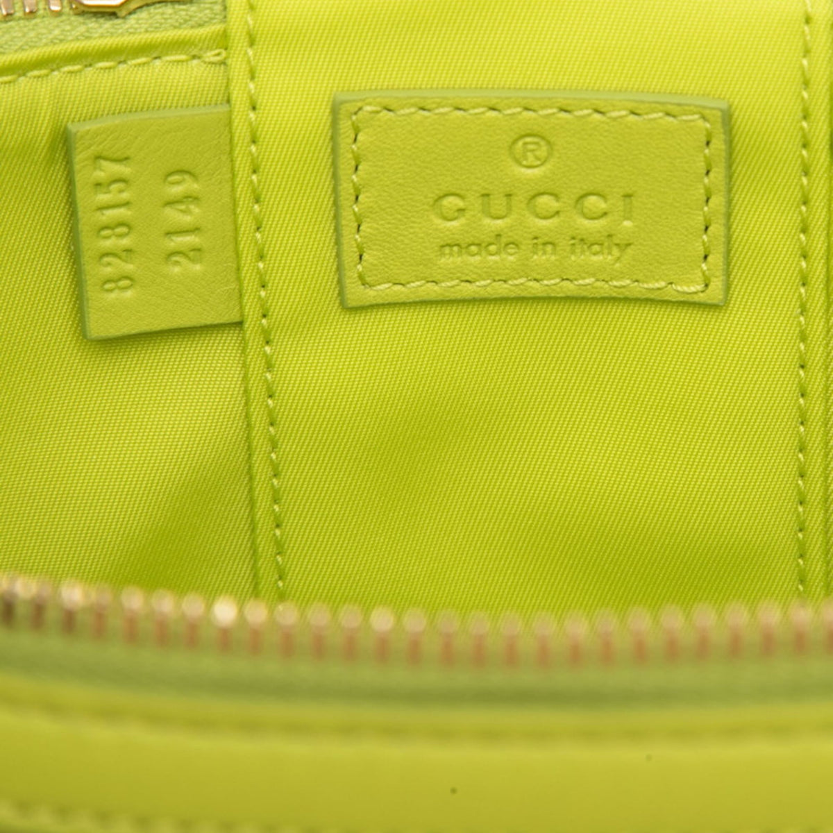 Gucci Light Green Leather Handbag Shoulder Bag Vanity Bag (Pre-Owned)