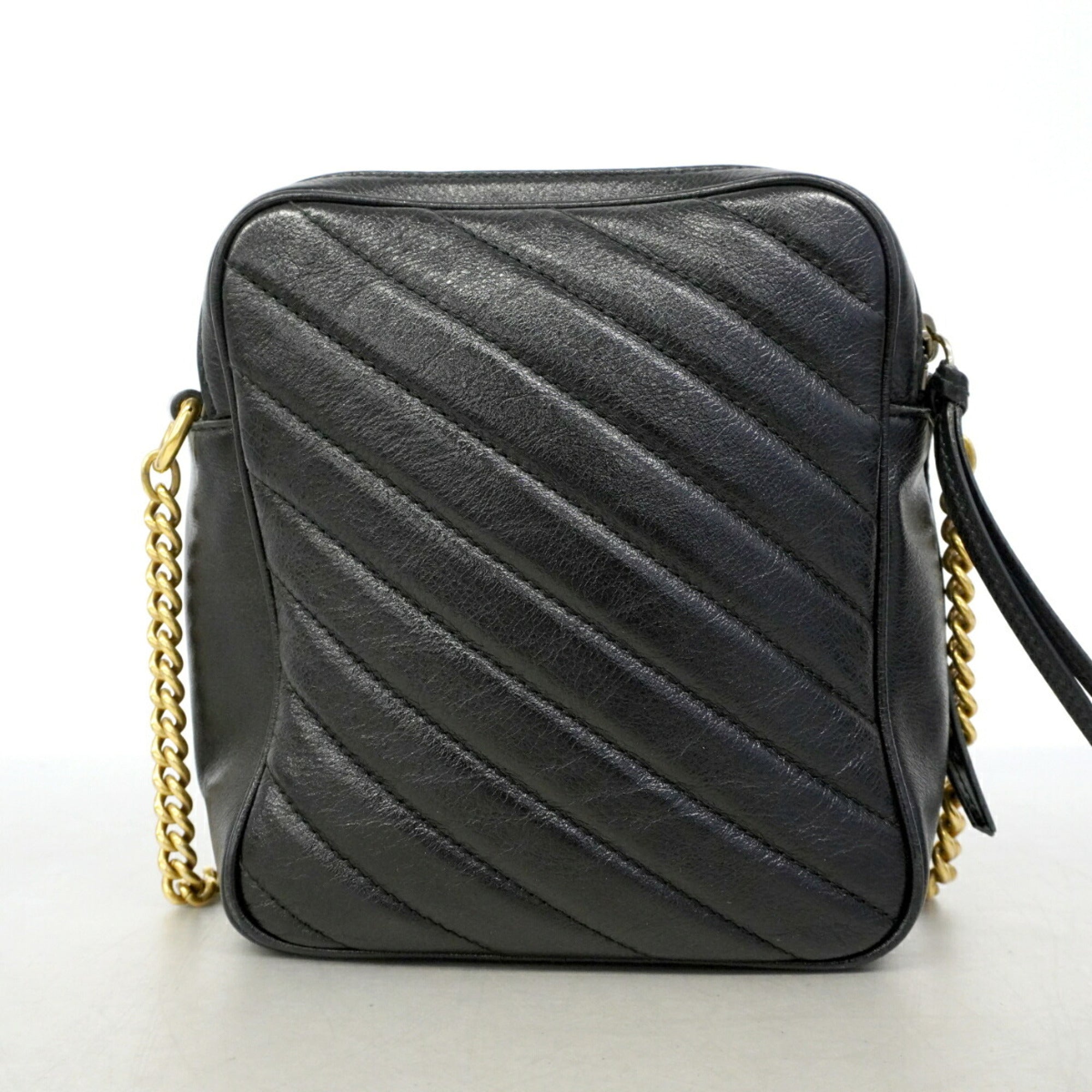 Gucci Black Leather Shoulder Bag (Pre-Owned)