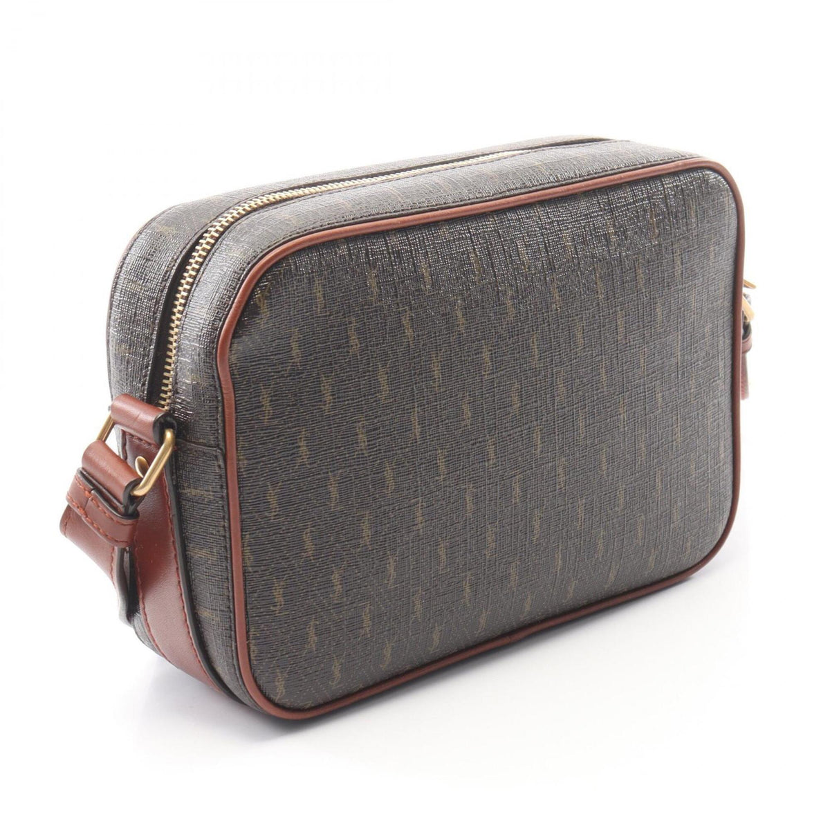 Saint Laurent Brown Pvc Leather Handbag Shoulder Bag (Pre-Owned)