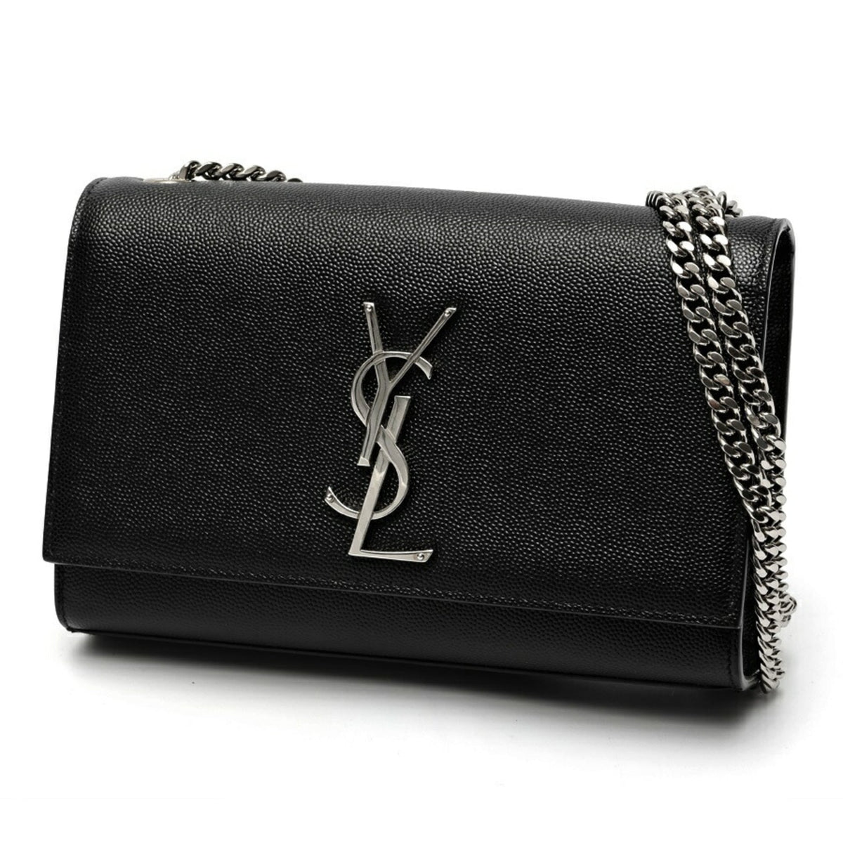 Saint Laurent Black Leather Shoulder Bag (Pre-Owned)