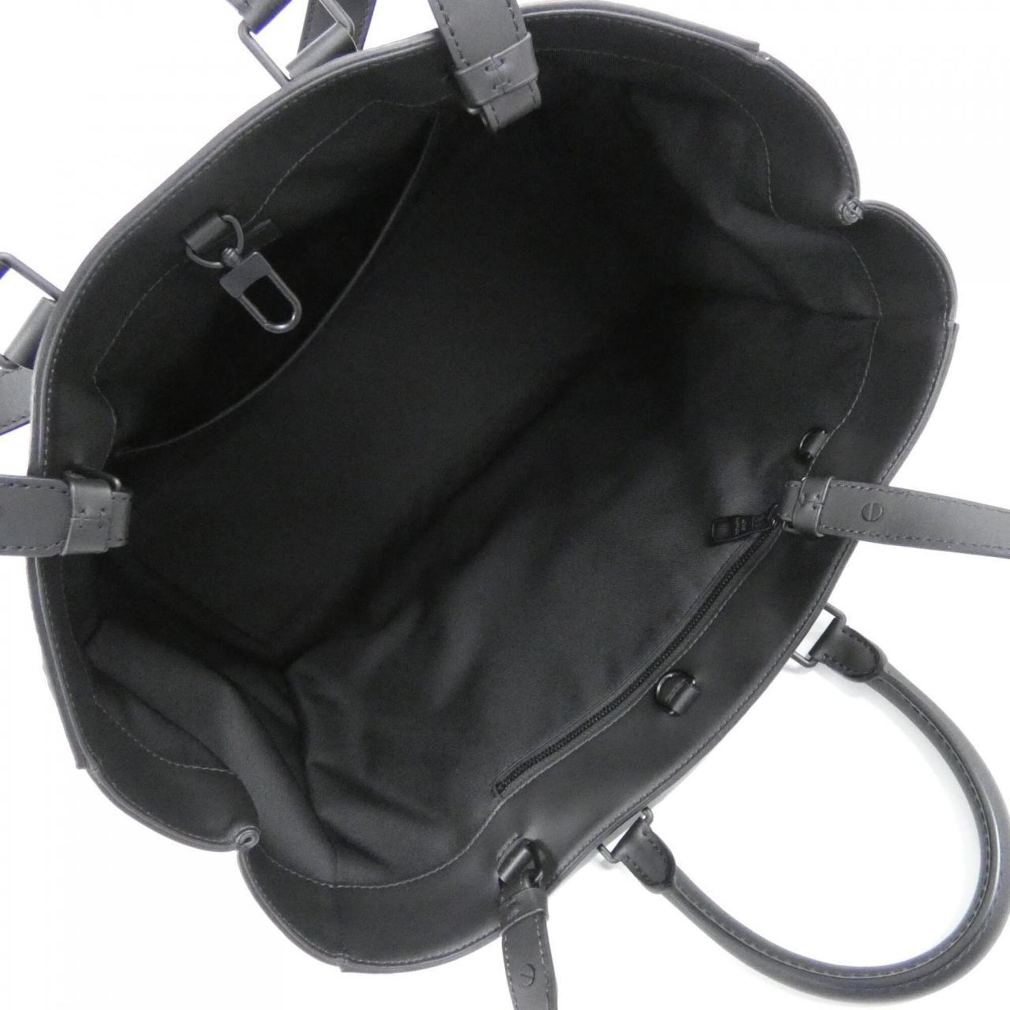 Louis Vuitton Black Leather Handbag (Pre-Owned)