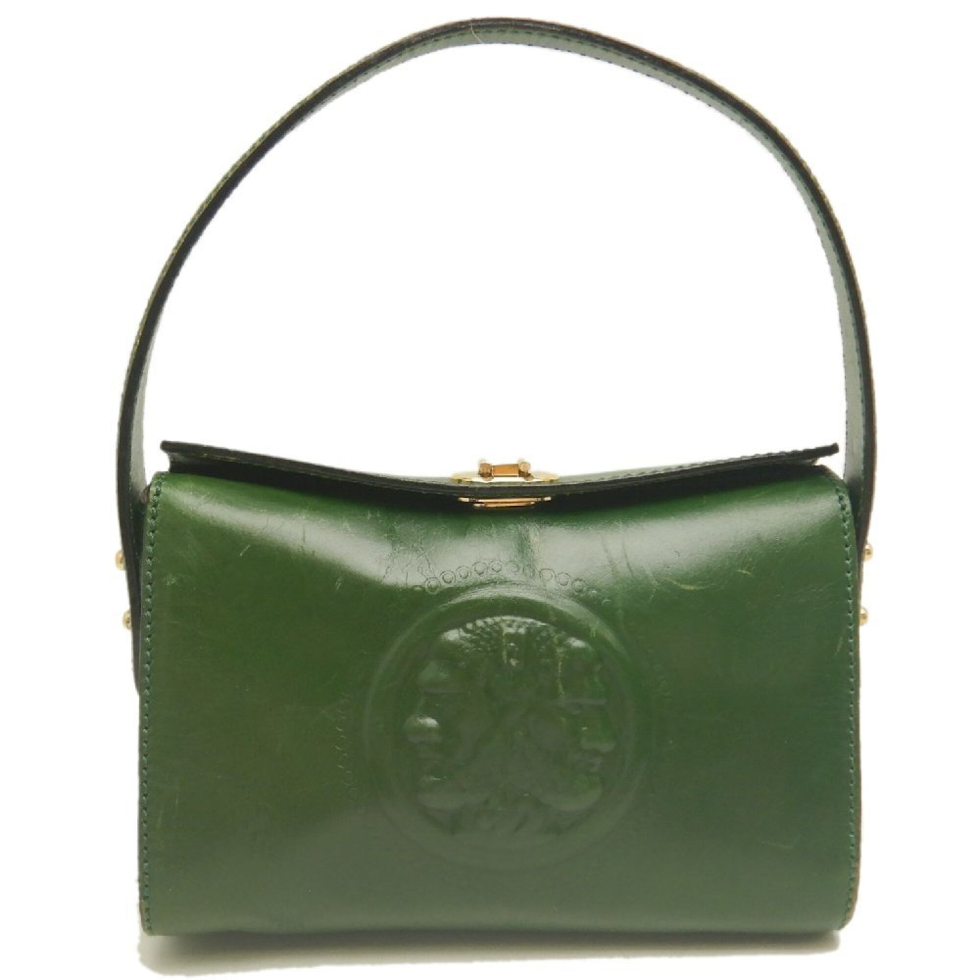 Fendi Green Leather Handbag (Pre-Owned)