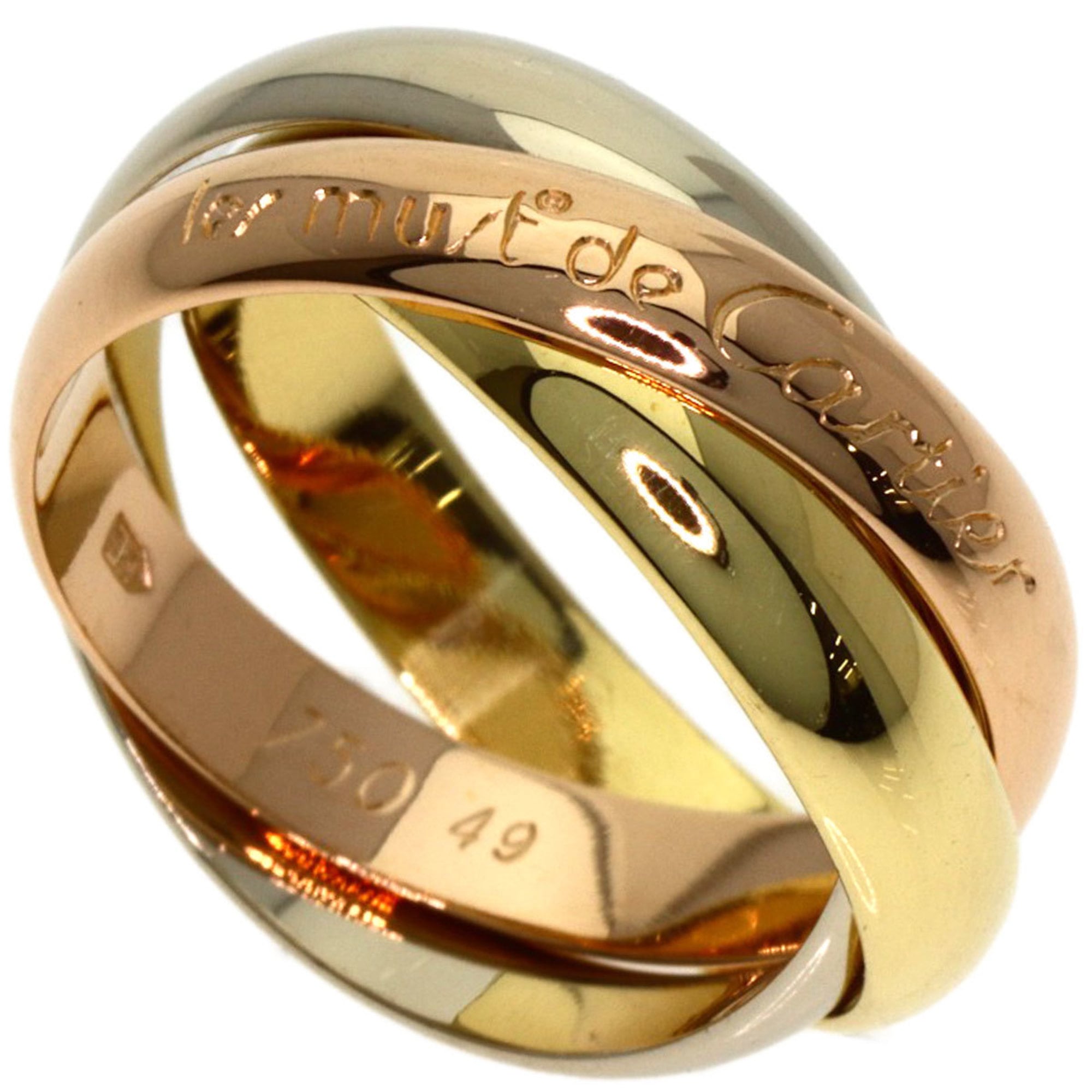 Cartier Yellow Gold (18K) Pink Gold (18K) White Gold (18K) Band Ring (Pre-Owned)