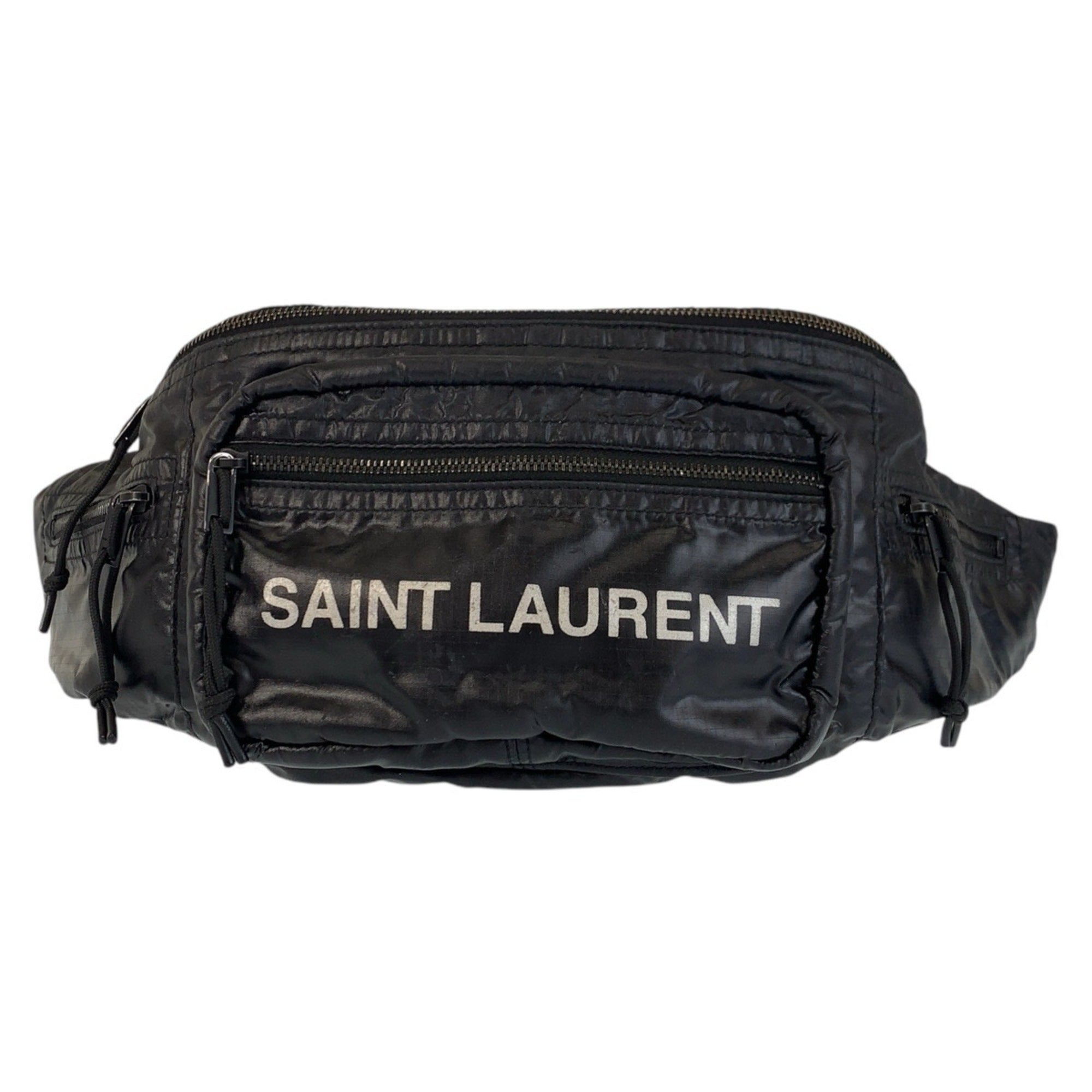 Saint Laurent Black Nylon Sling Bag (Pre-Owned)