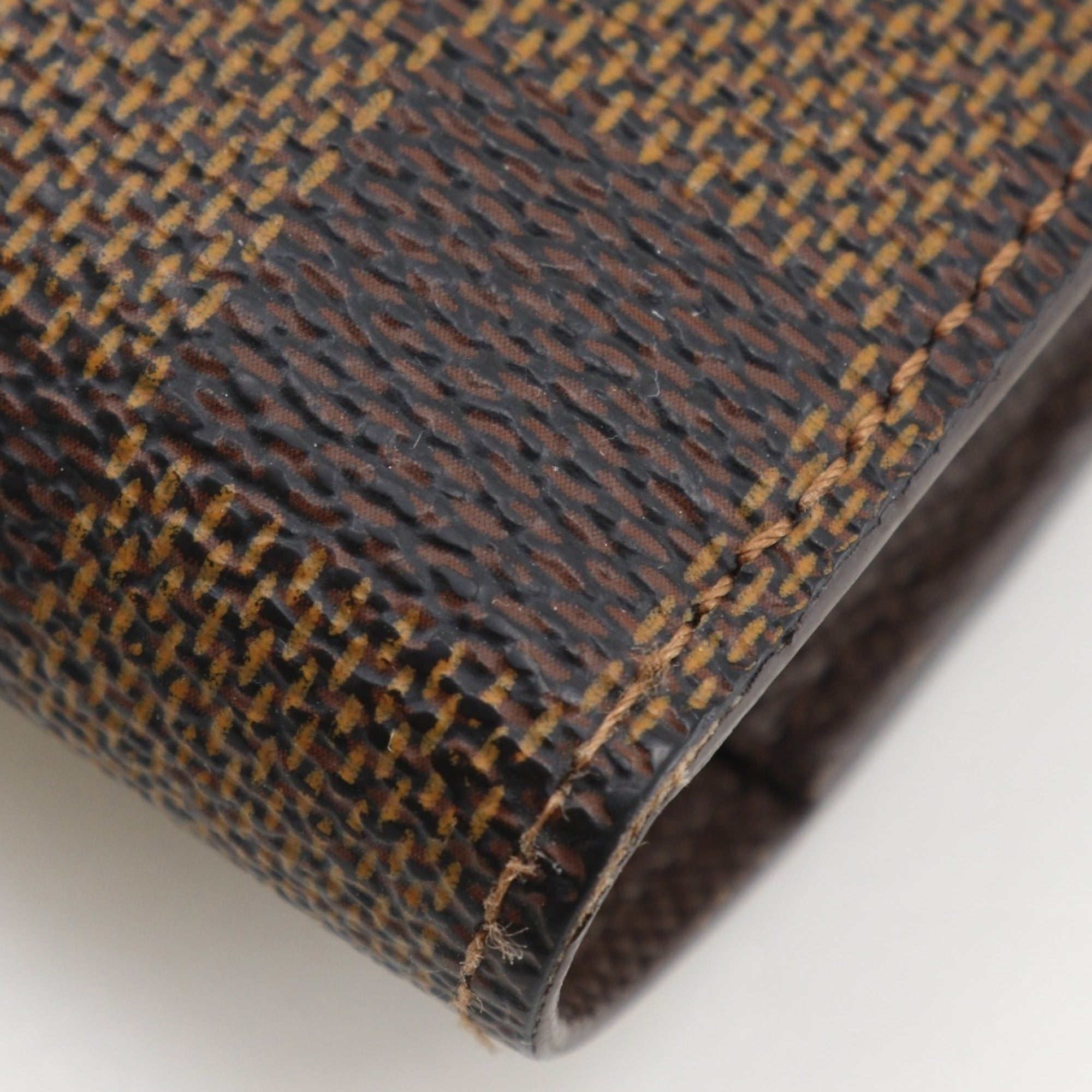 Louis Vuitton Brown Damier Canvas Long Wallet (Bi-Fold) (Pre-Owned)