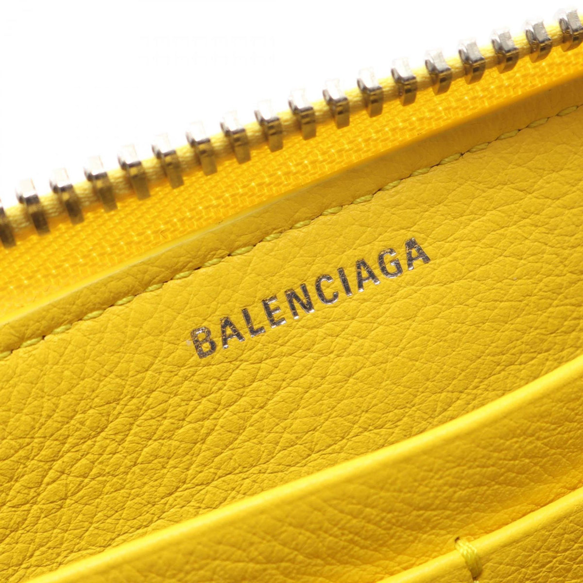 Balenciaga Yellow Leather Long Wallet (Bi-Fold) (Pre-Owned)