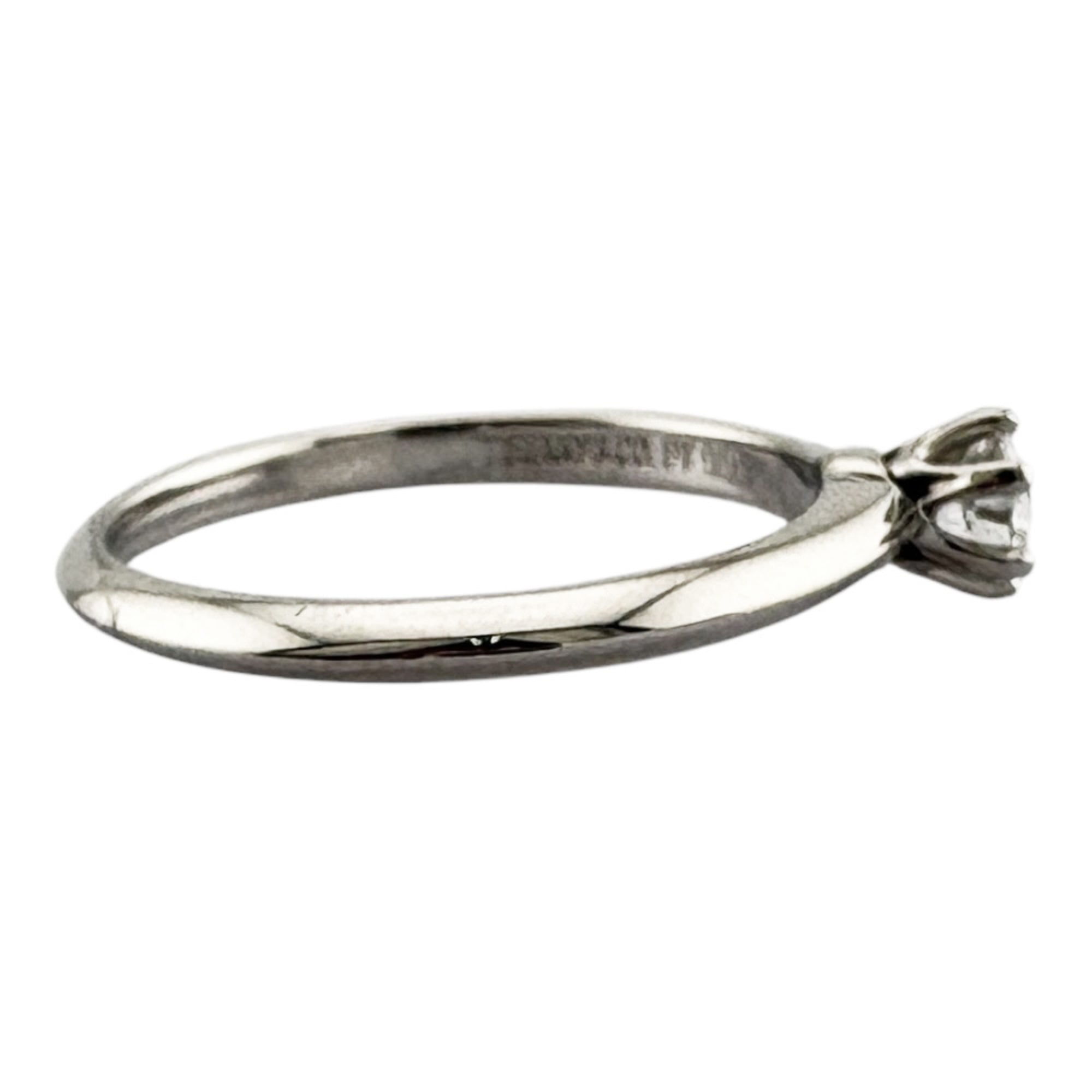 Tiffany Platinum Platinum 950 Band Ring (Pre-Owned)