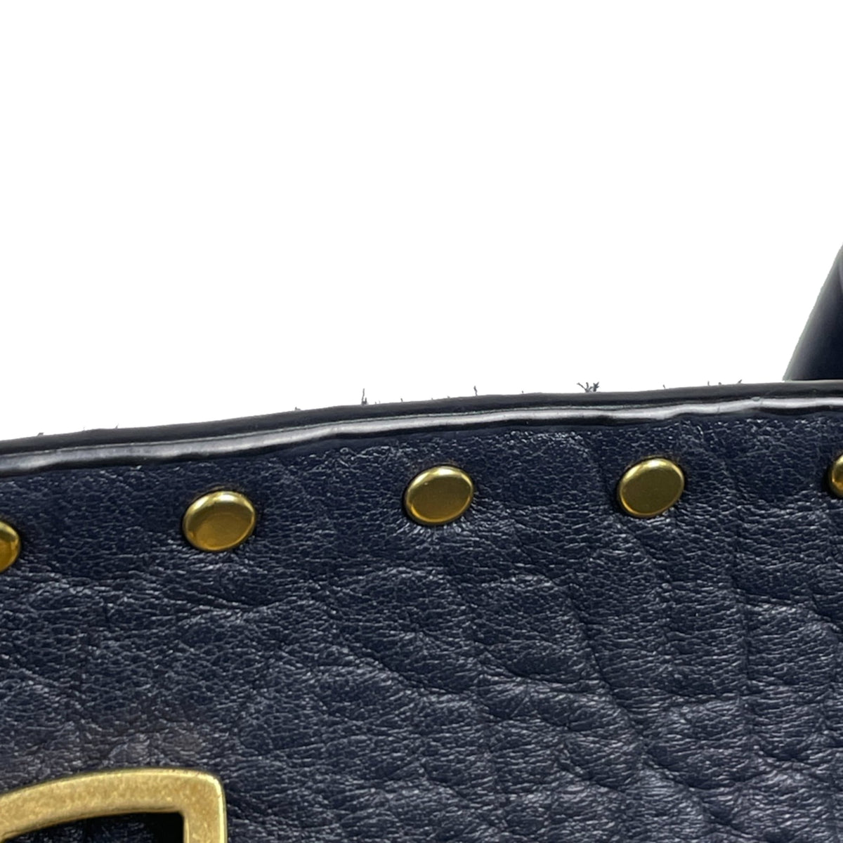 Coach Navy Leather Handbag (Pre-Owned)