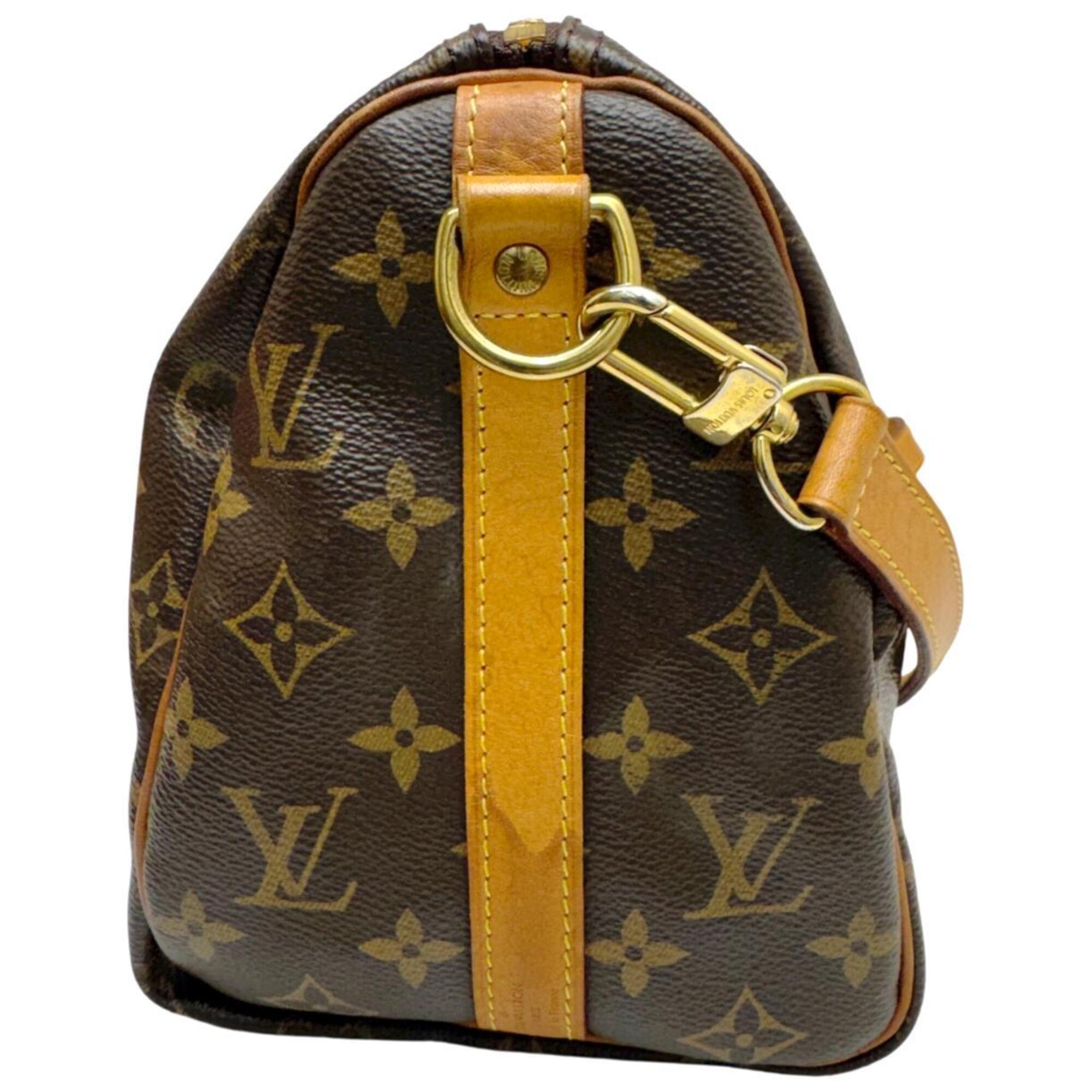 Louis Vuitton Brown Monogram Boston Bag Handbag (Pre-Owned)