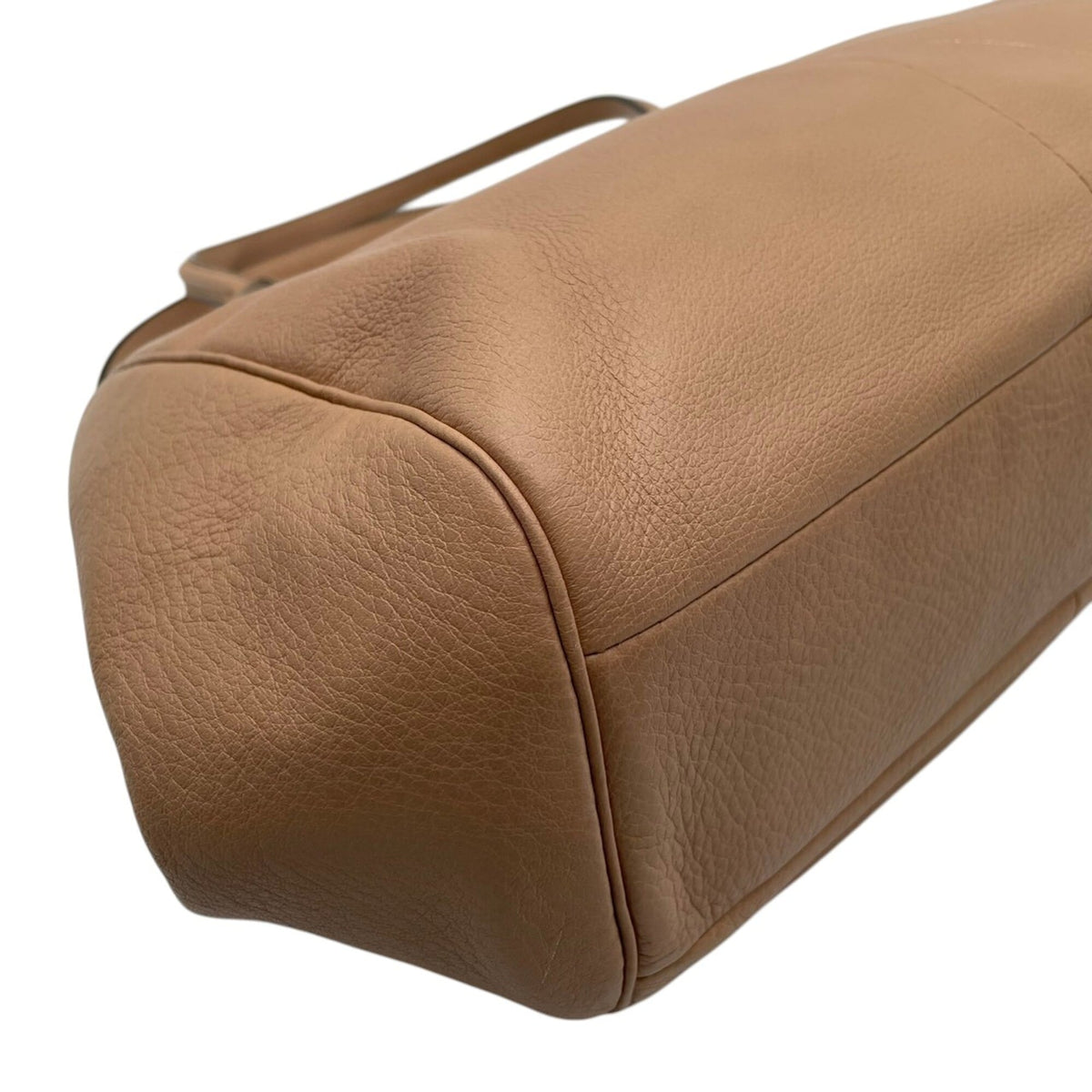 Coach Beige Leather Handbag Tote Bag (Pre-Owned)