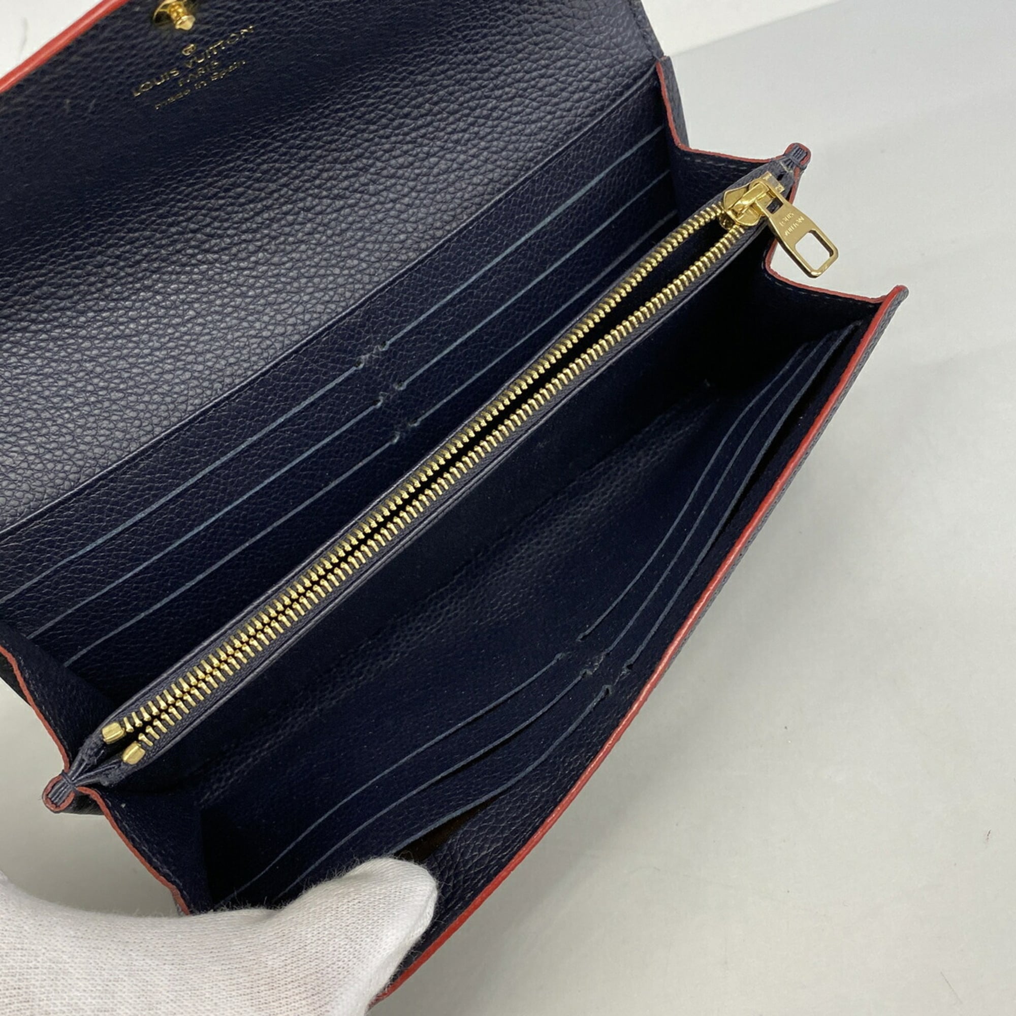 Louis Vuitton Marine Rouge Long Wallet (Bi-Fold) (Pre-Owned)