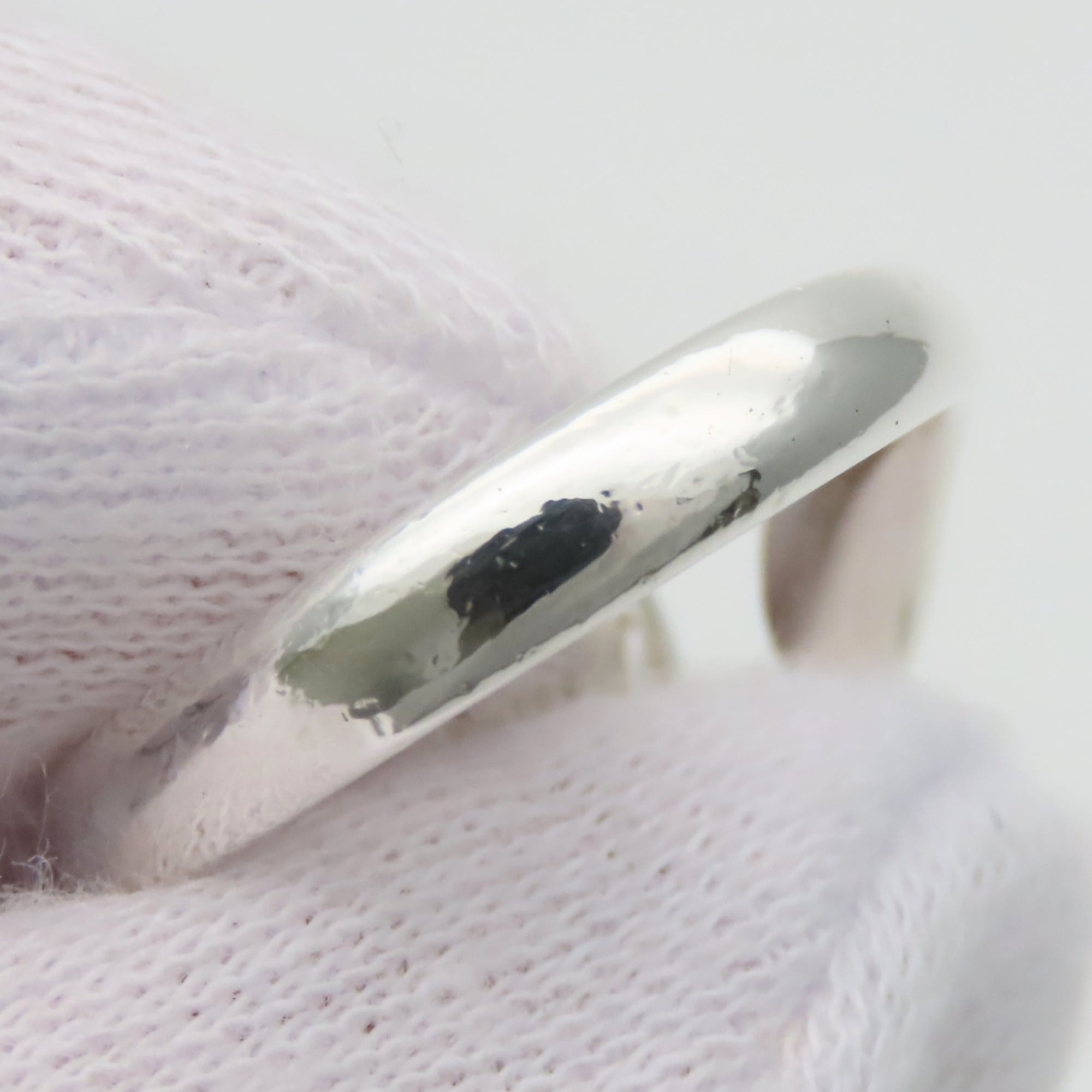 Tiffany Heart Silver Silver 925 Band Ring (Pre-Owned)
