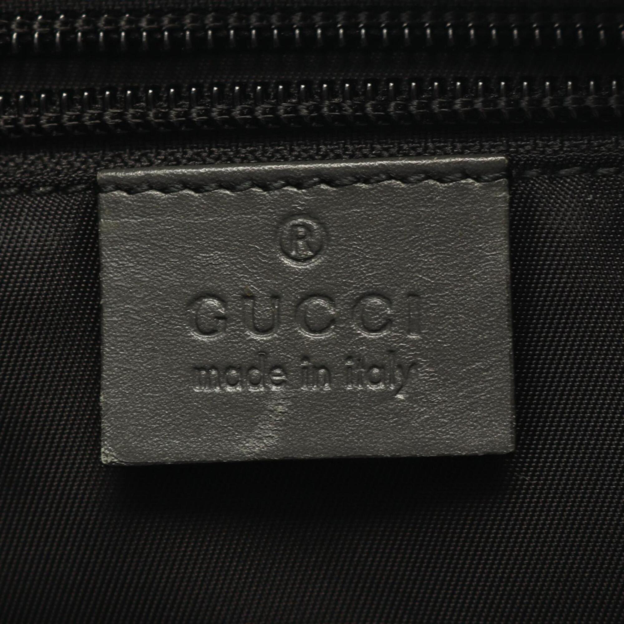 Gucci Gray Pvc Leather Handbag Tote Bag (Pre-Owned)